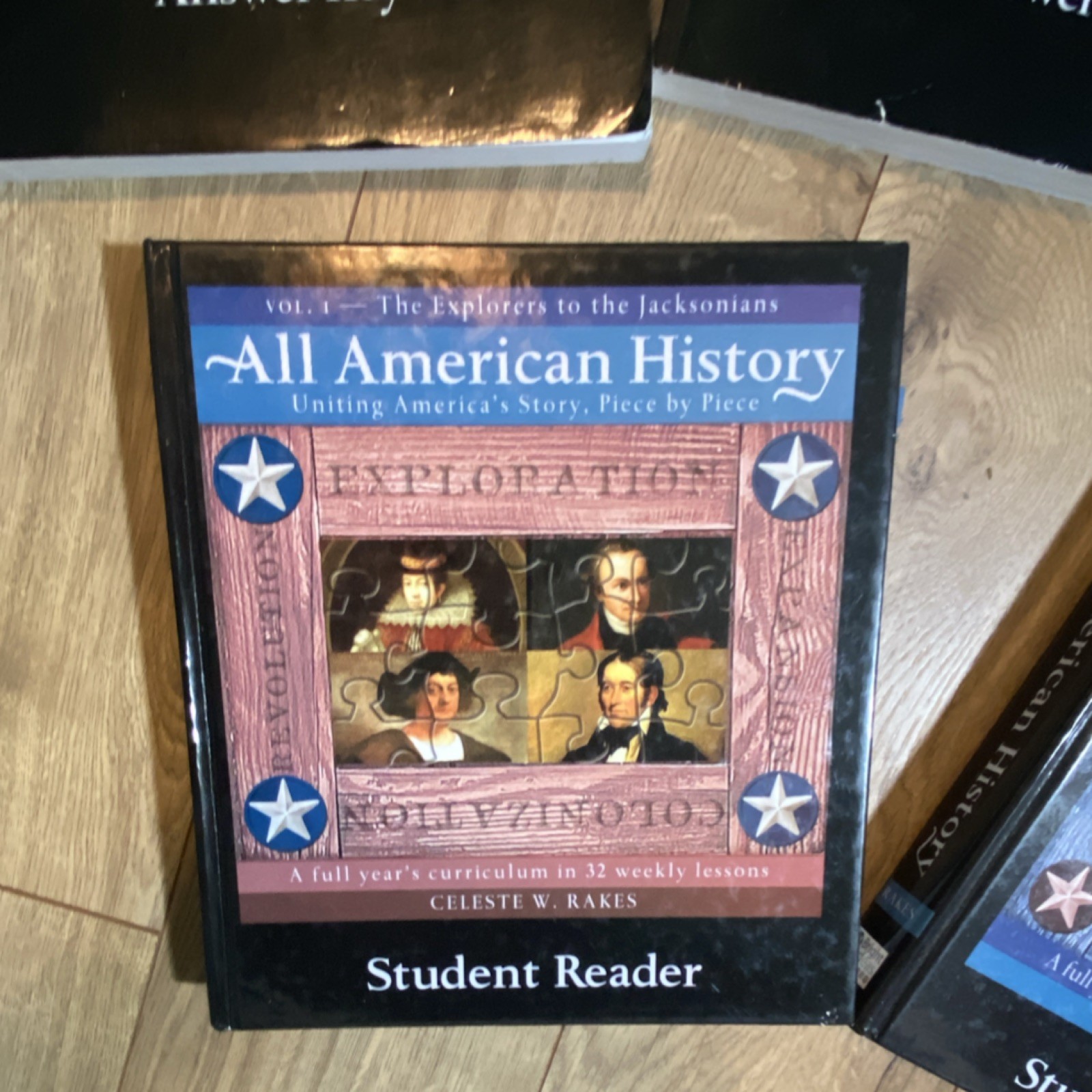Homeschool All American History TWO COMPLETE SETS ! vol. 1 & 2