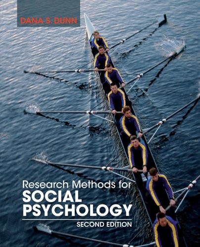 RESEARCH METHODS FOR SOCIAL PSYCHOLOGY By Dana S. Dunn – Hardcover **Mint**