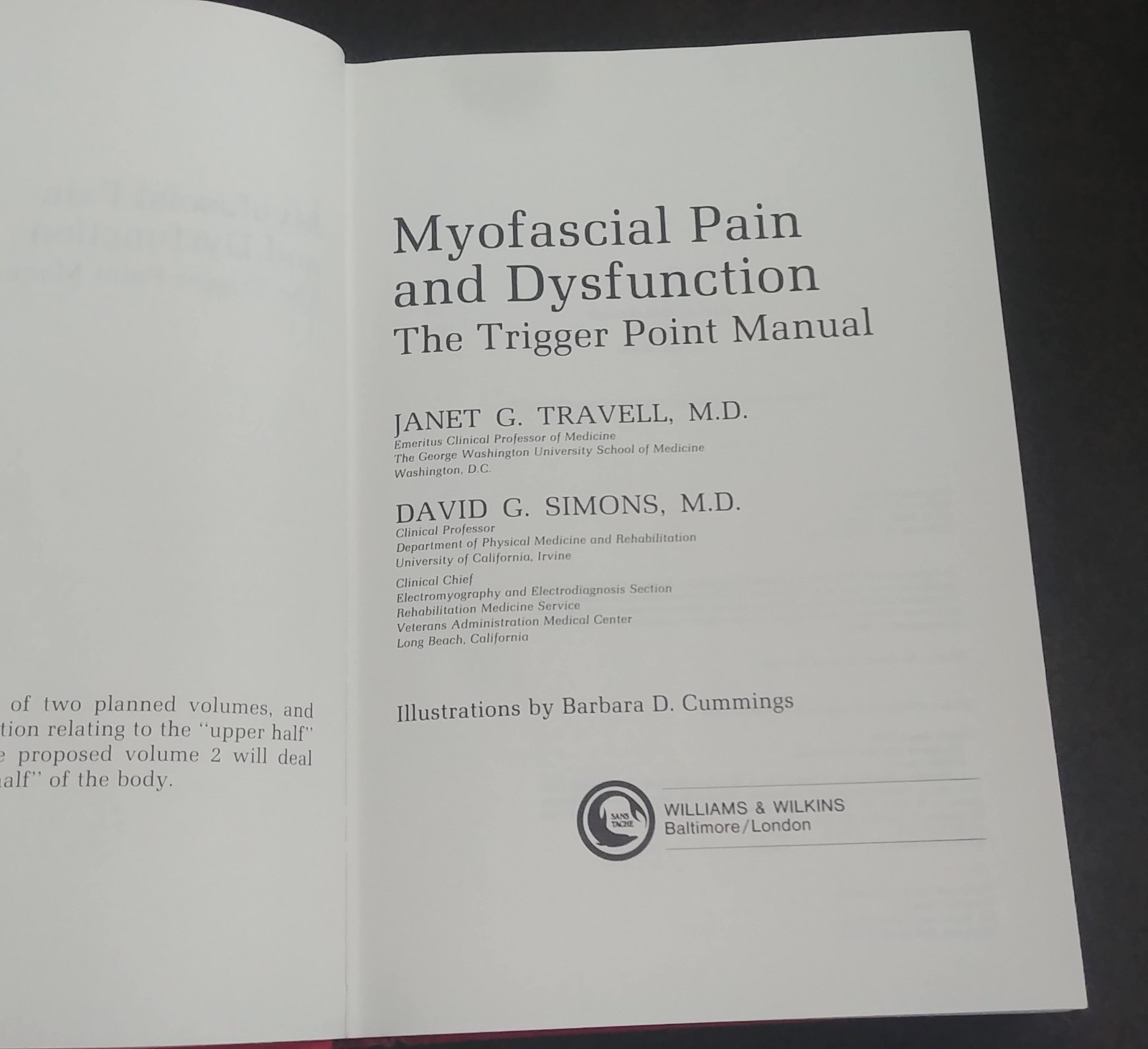 Myofascial Pain and Dysfunction: The Trigger Point Manual–Travell & Simons HC