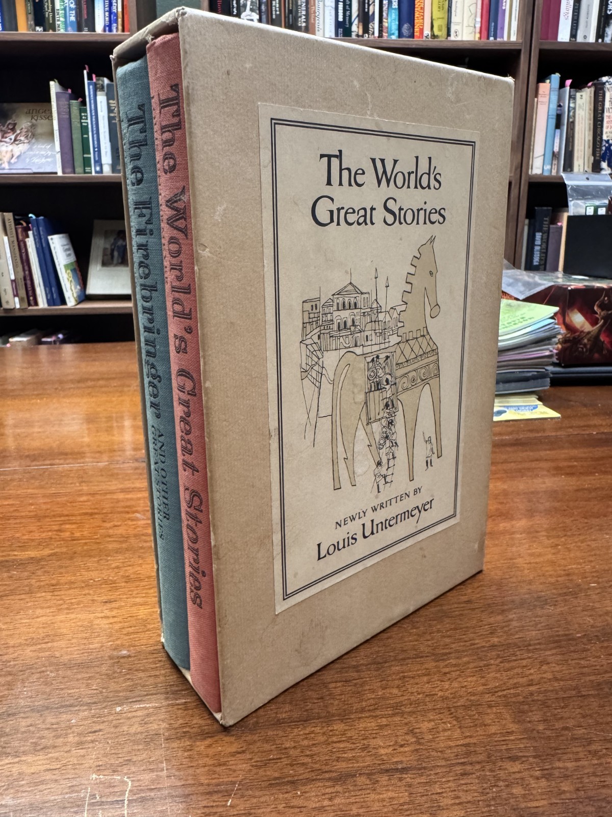 The World’s Great Stories by Louis Untermeyer Box Set M. Evans 1964 Hardcovers