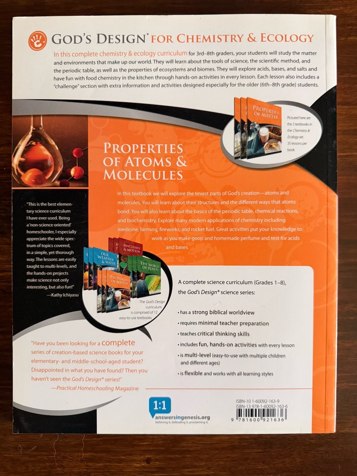 Masterbooks Chemistry Ecology: Student & Teacher Gr 3-8