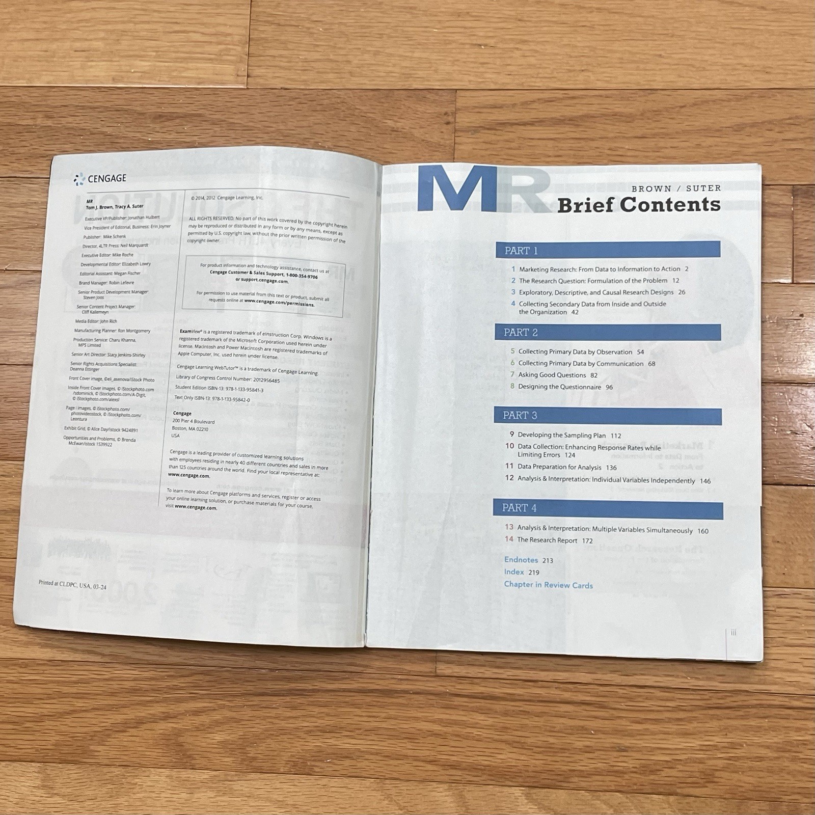 Cengage MR Marketing Research Brown Suter Student Edition 2 Paperback Used