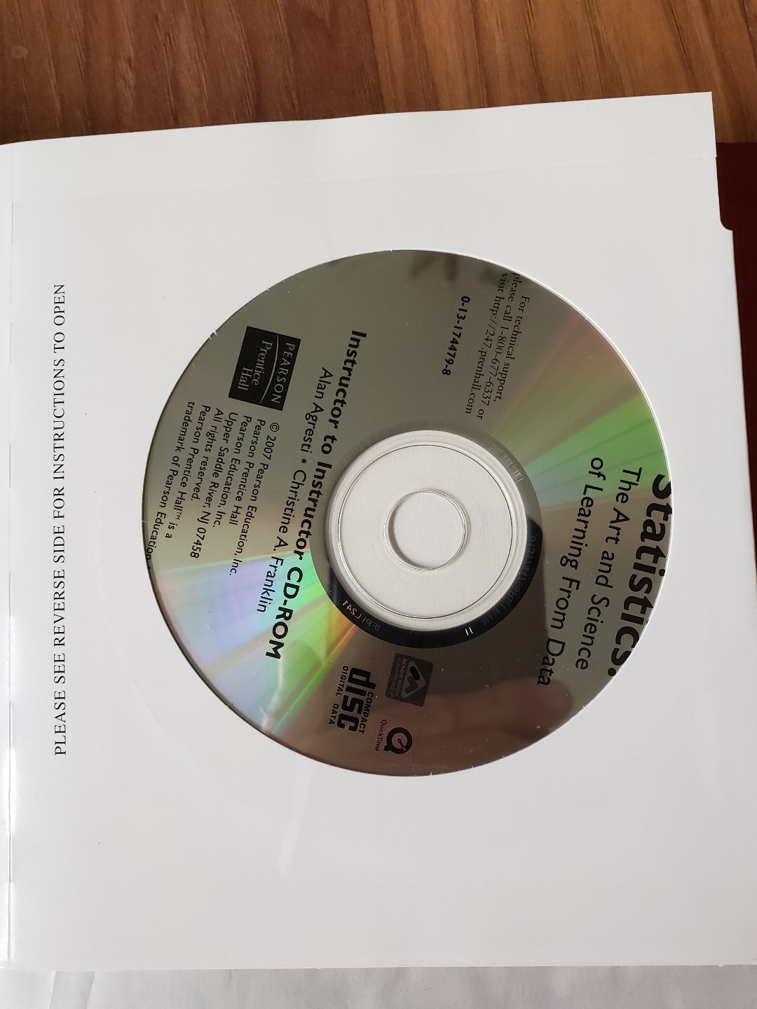 Statistics : The Art and Science of Learning from Data instructors edition