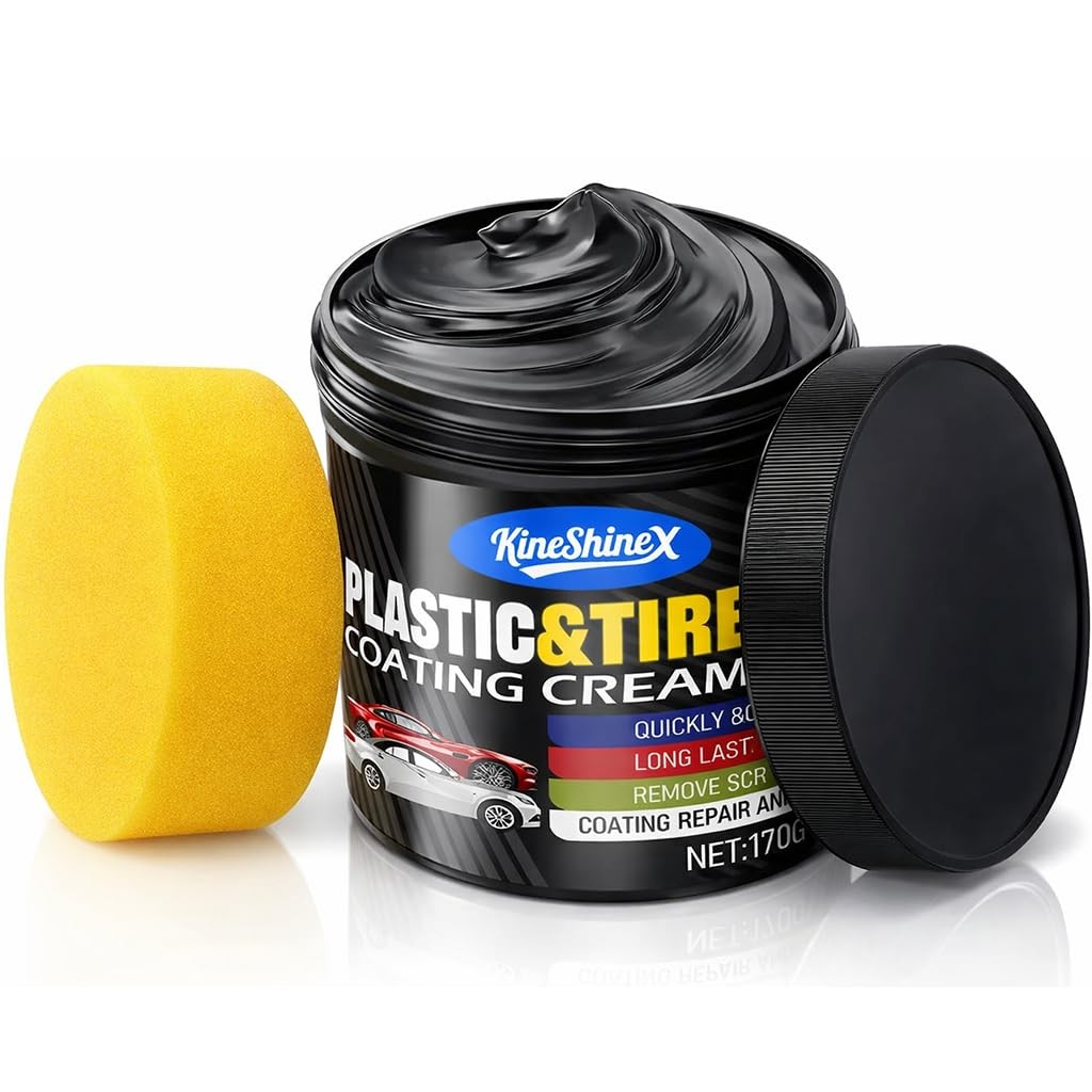 Black Trim Restorer, Plastic Restorer for Cars Restore Faded Bumpers, Plasti…