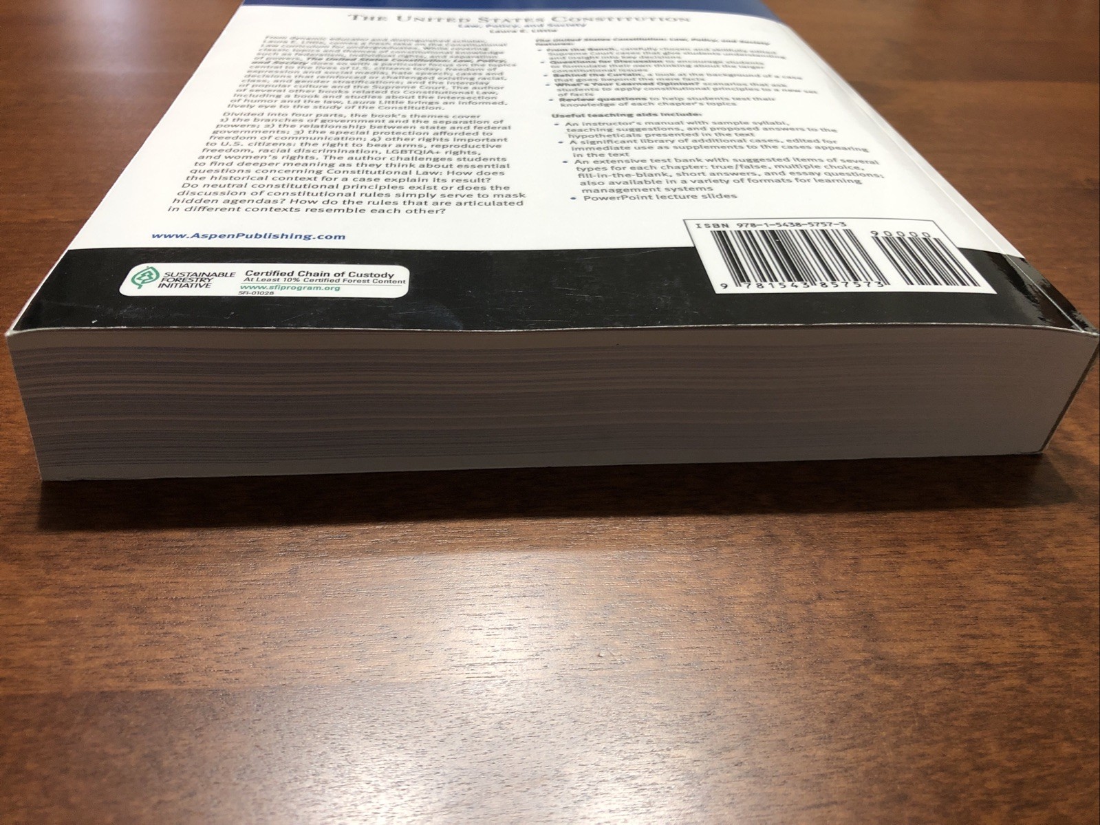 The United States Constitution : Law, Policy, and Society (Laura E. Little)