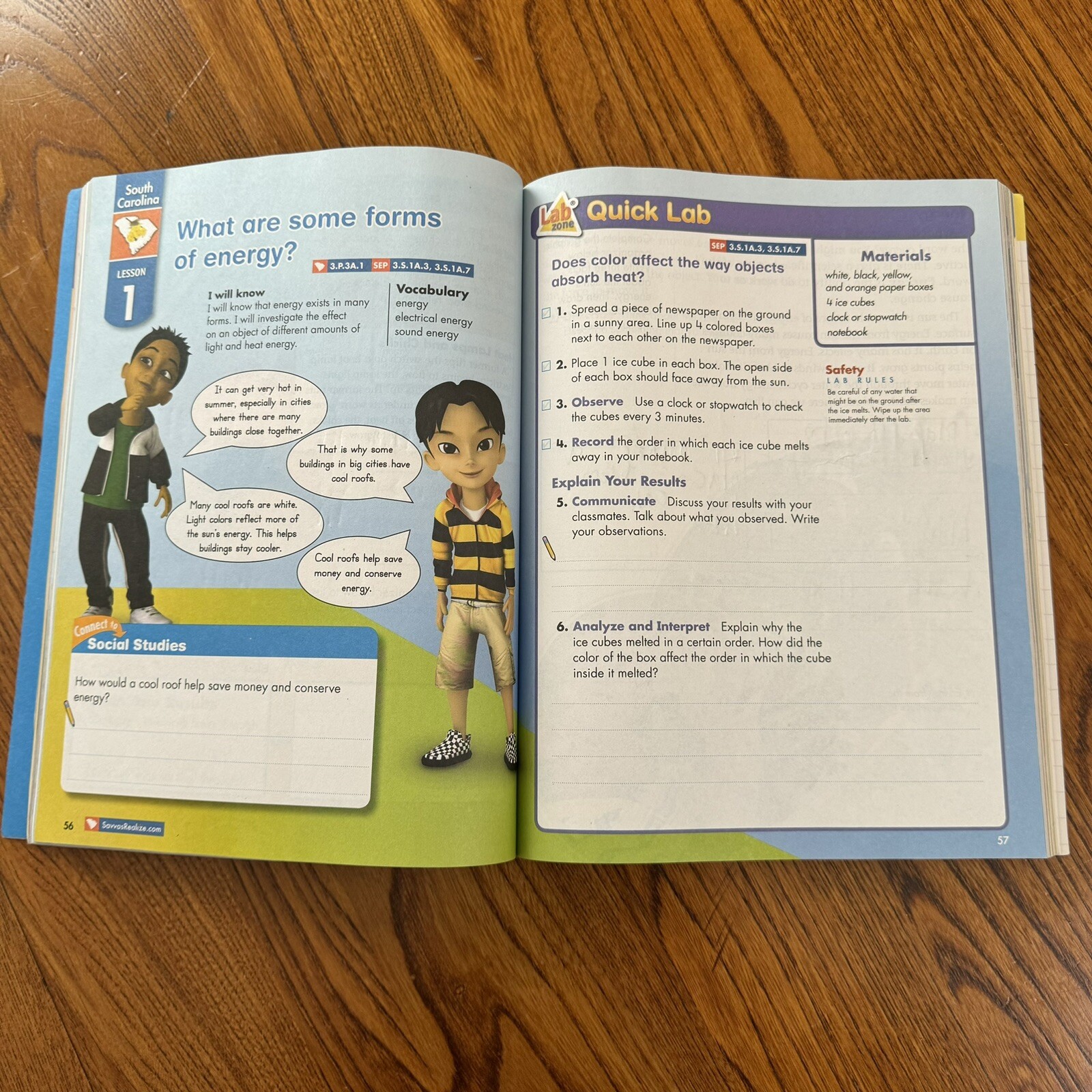 Savvas South Carolina Interactive Science Workbook Grade 3 – Homeschooling