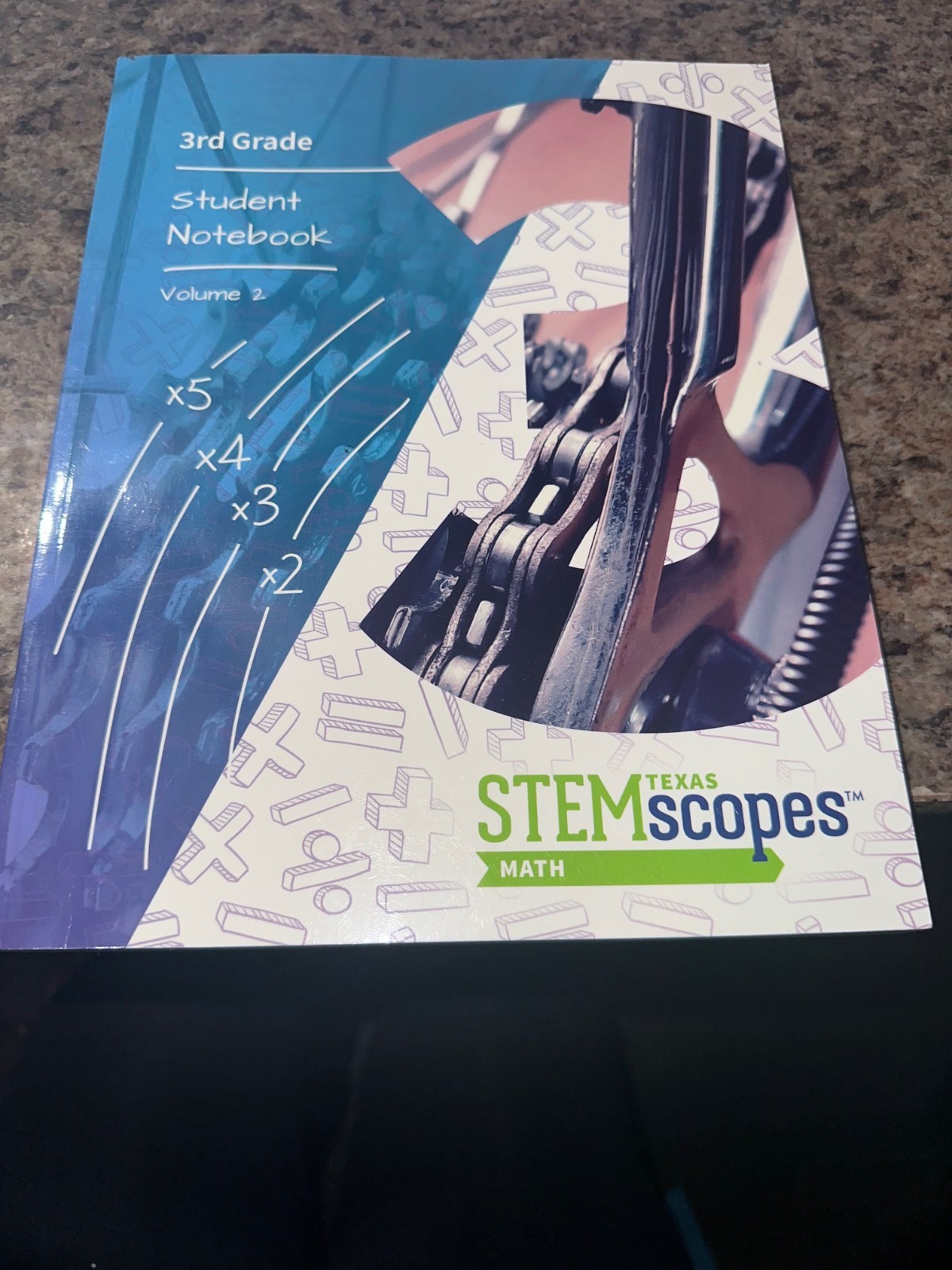 STEM TEXAS SCOPES MATH 3rd GRADE STUDENT NOTEBOOK VOLUME 2 ~ NO WRITING