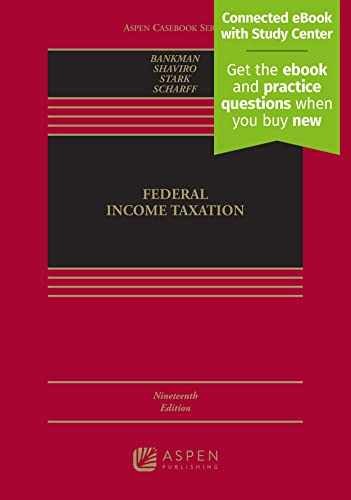 Federal Income Taxation: – Hardcover, by Bankman Joseph; Shaviro – Very Good c