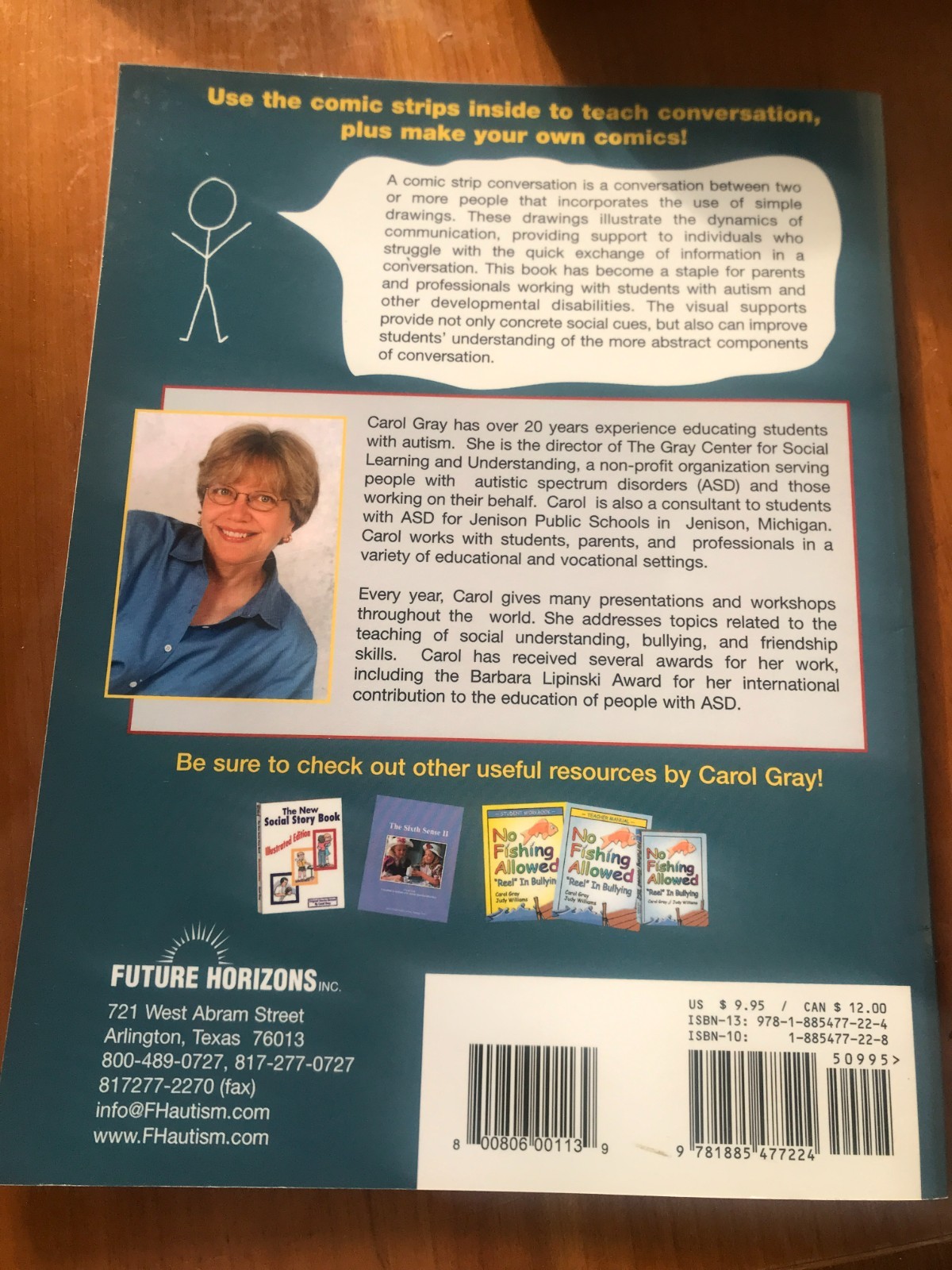 Comic Strip Conversations : Illustrated -Carol Gray [ 4 Pages have yellow marks]