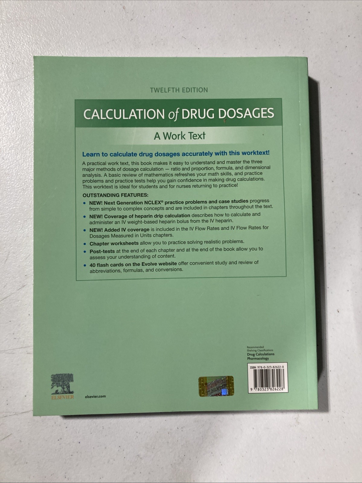 Calculation of Drug Dosages : A Work Text 12th Edition PB 2022 Fluharty & Ogden