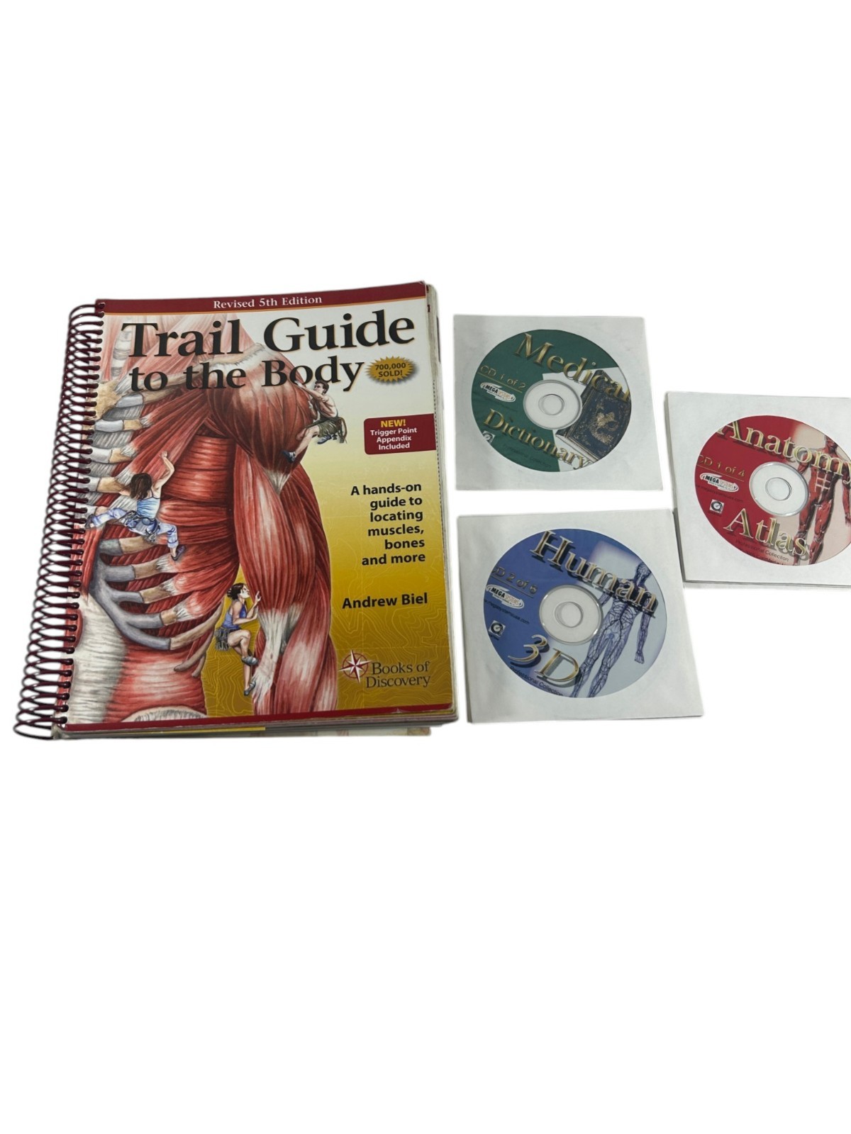 Trail Guide to the Body 5th Edition Spiral Andrew Biel Missing 2 CDs