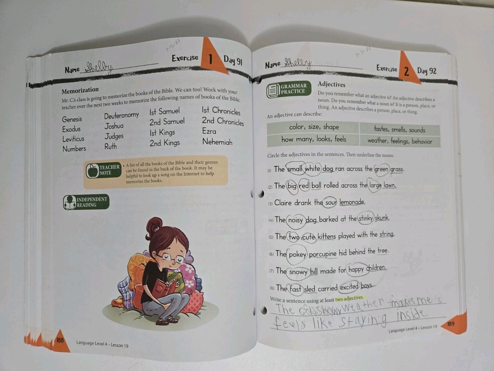 Masterbooks Language Lessons for Living Education Level 4 Homeschool *1/2 USED