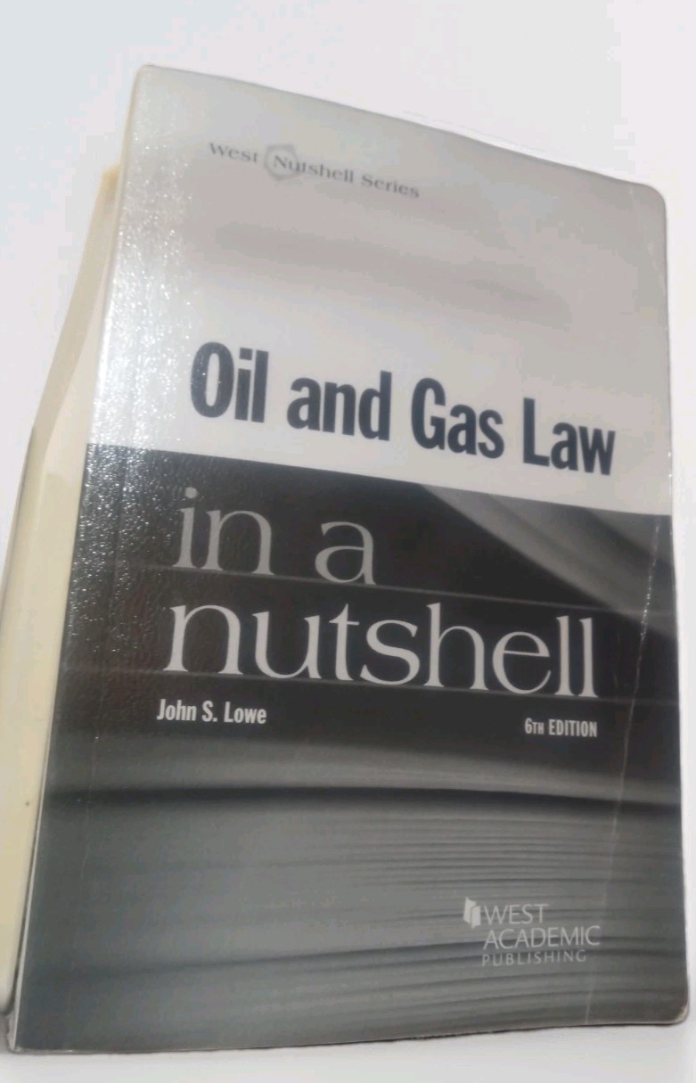 Law Energy Oil & Gas By In A Nutshell by Joseph P Tomain Richard D Cudahy
