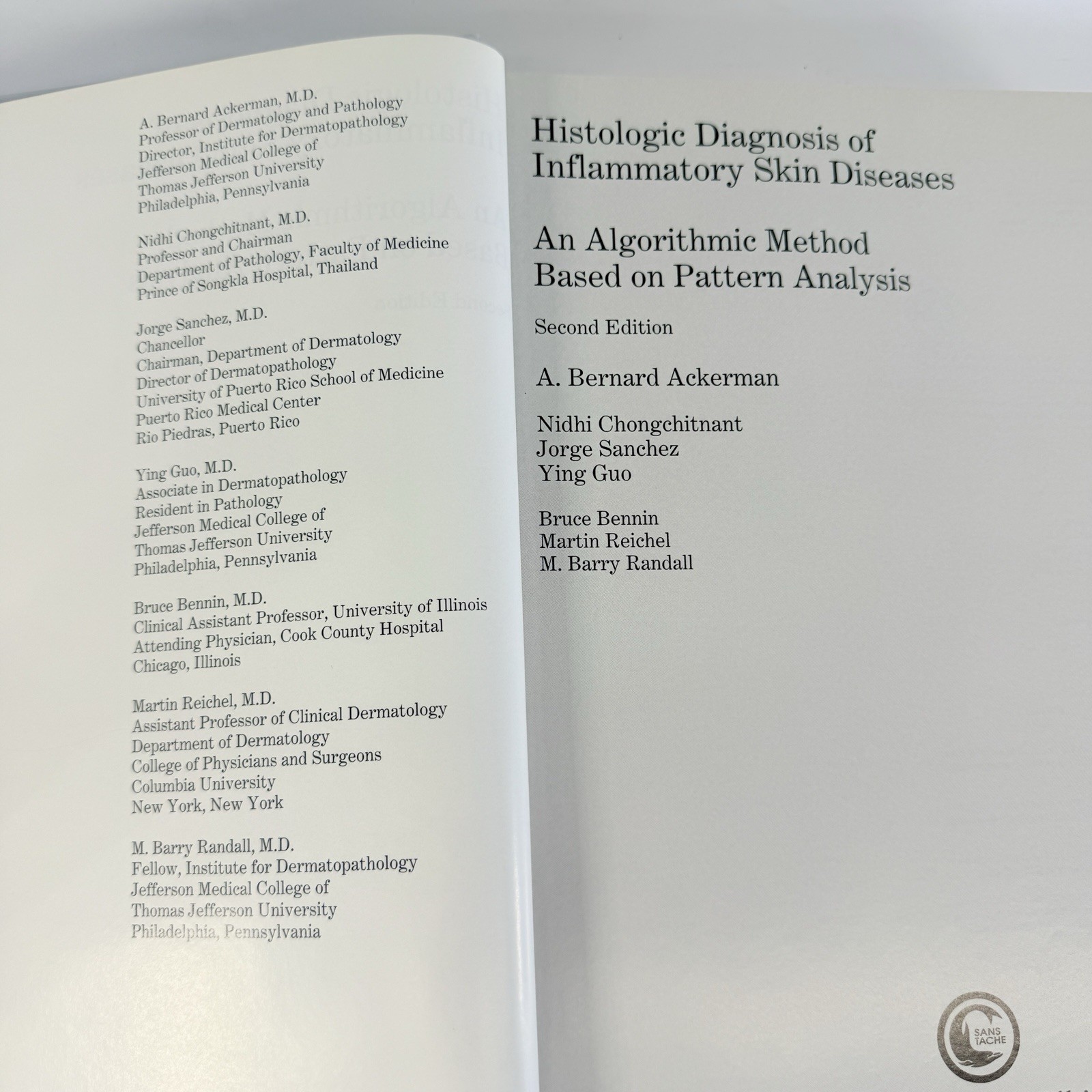 Histologic Diagnosis of Inflammatory Skin Diseases 2nd Ed Ackerman + Algorithms
