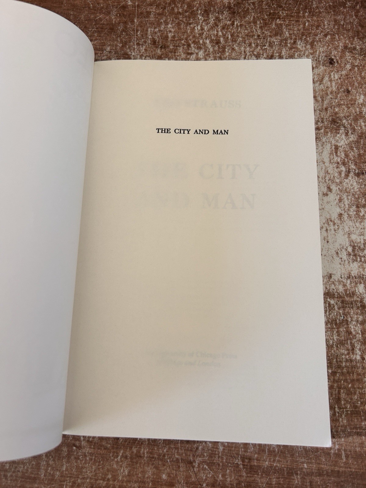 The City and Man