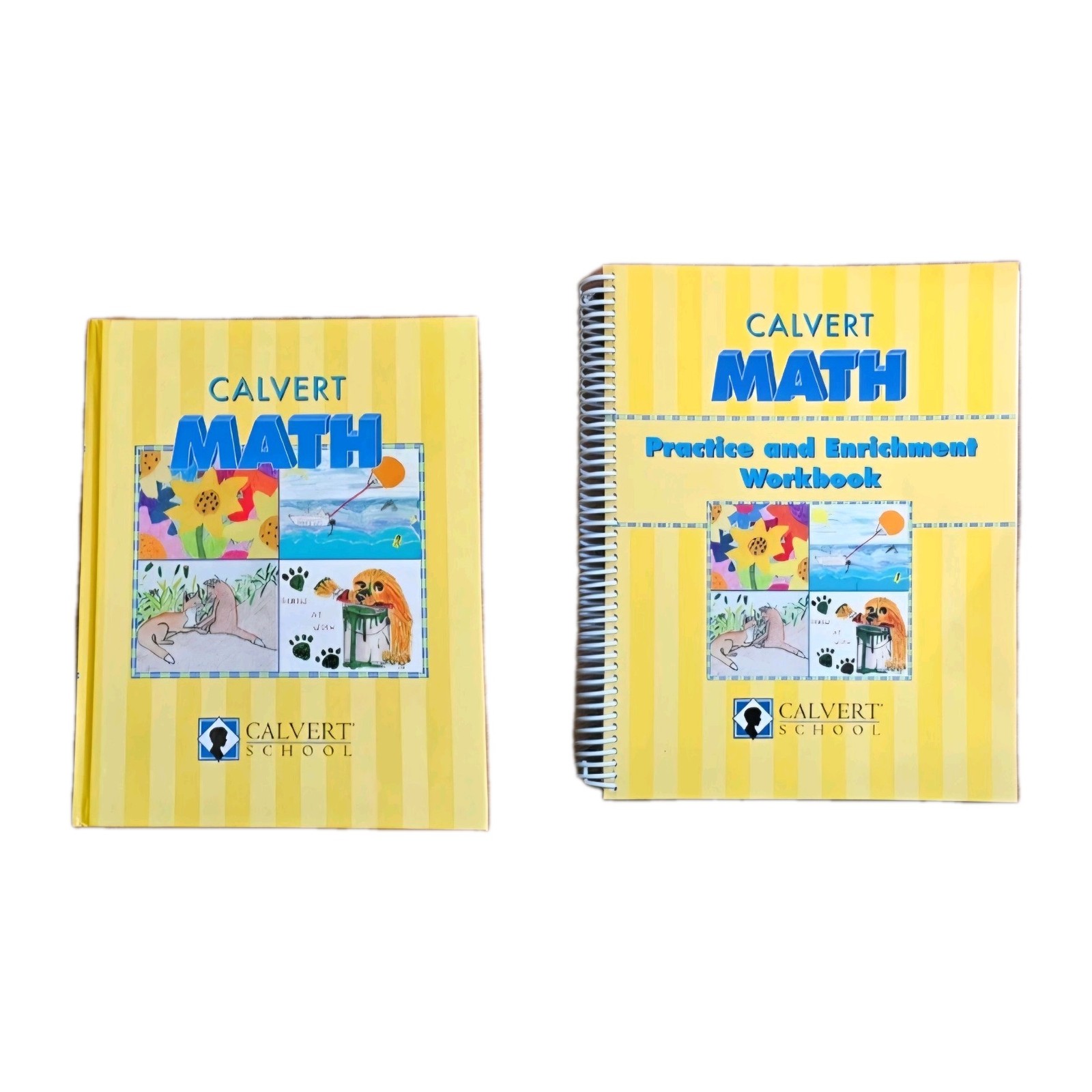 Homeschool Math 4th Grade Calvert School Textbook & Practice Enrichment Workbook