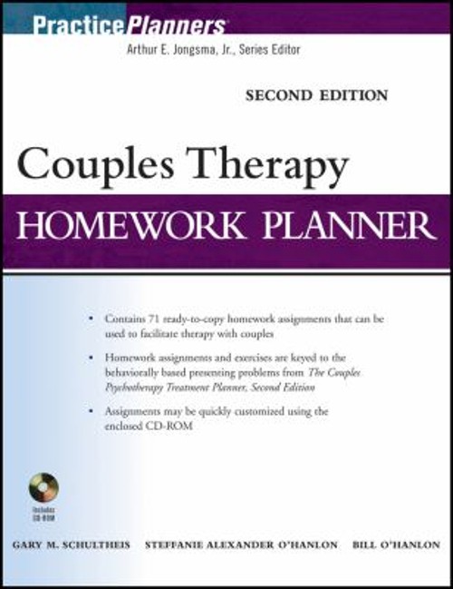 Couples Therapy Homework Planner Paperback