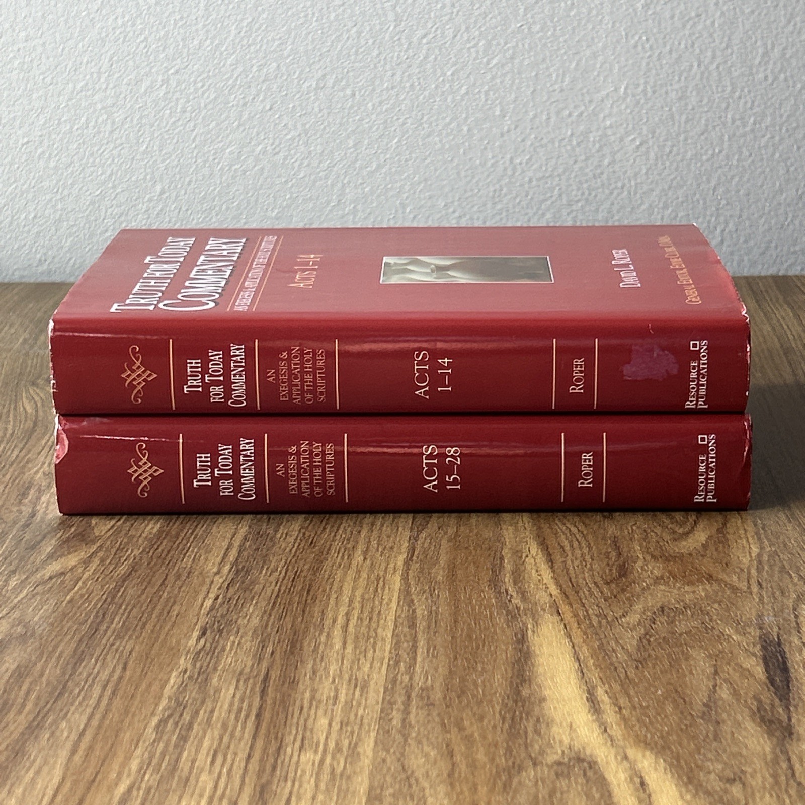 Truth For Today Commentary Acts 1-28 by David L Roper Lot of 2 Volume Set