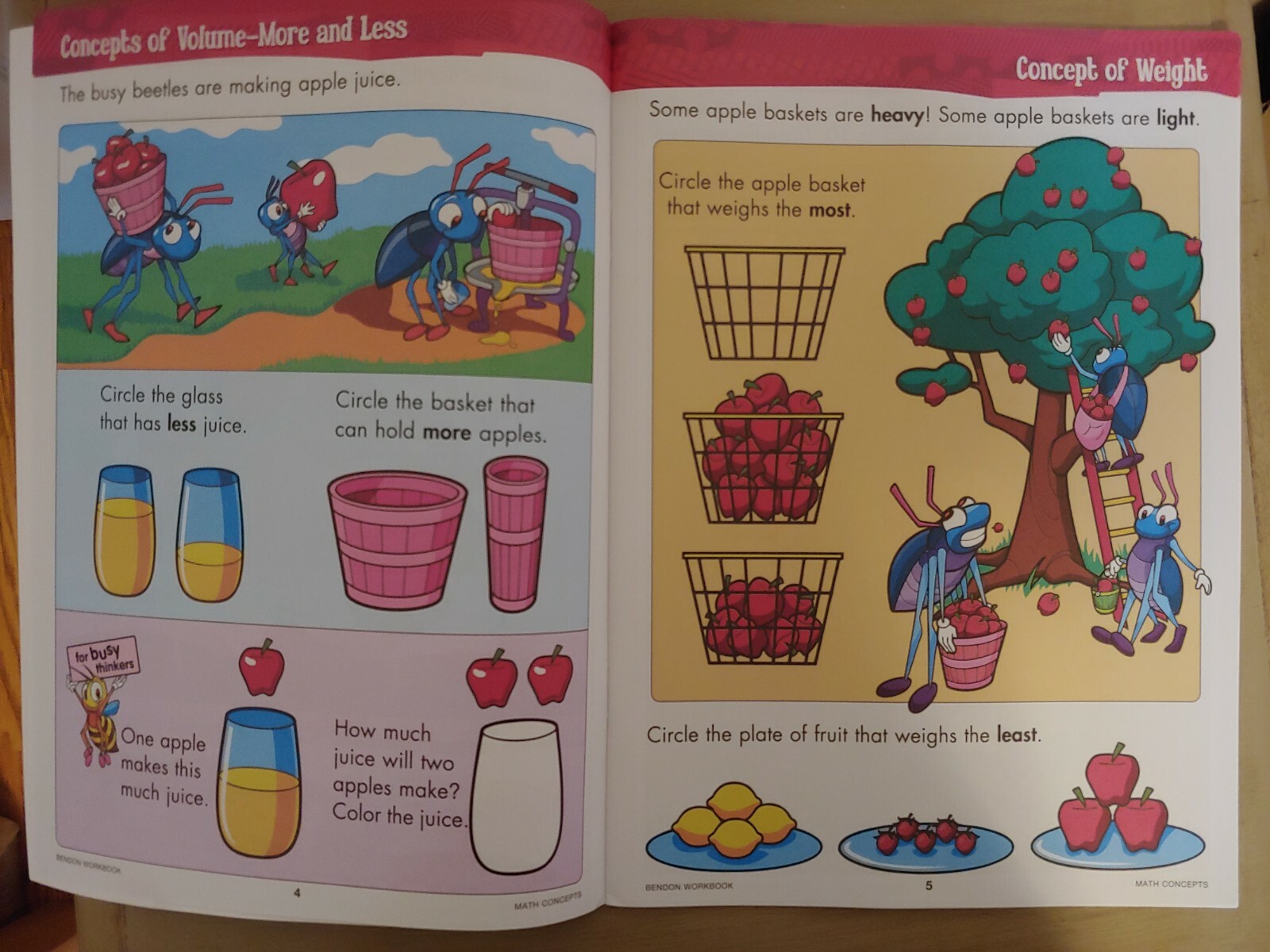 School Supplies: “Math Concepts Discovery Workbook” ~ PreK-K ~ 32 Pages  NEW