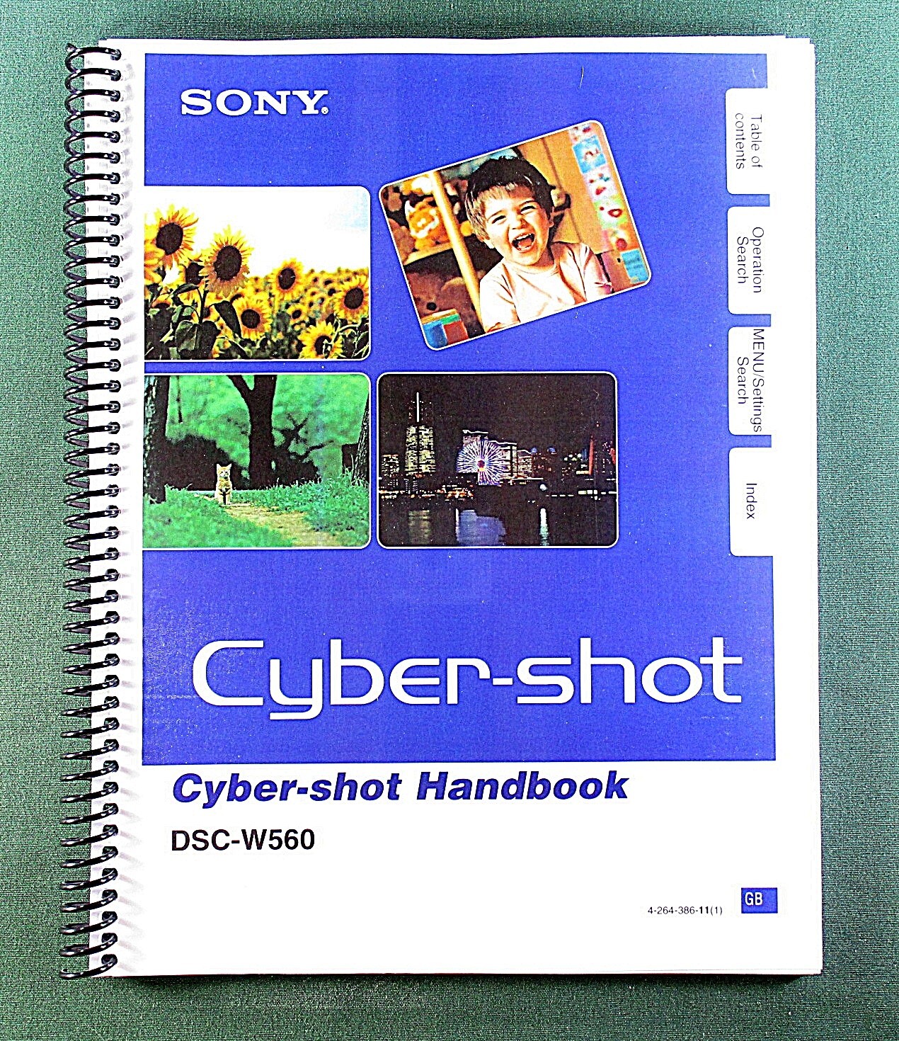 Sony DSC-W560 Handbook Manual: Full Color 141 Pages & Protective Covers!