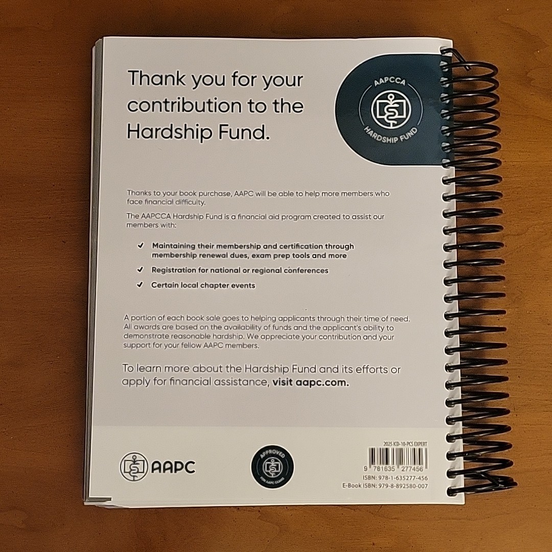 AAPC ICD-10-PCS EXPERT 2025 SPIRAL Inpatient Procedure Codes & Facilities