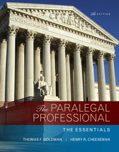The Paralegal Professional : The Essentials Thomas, Cheeseman, He