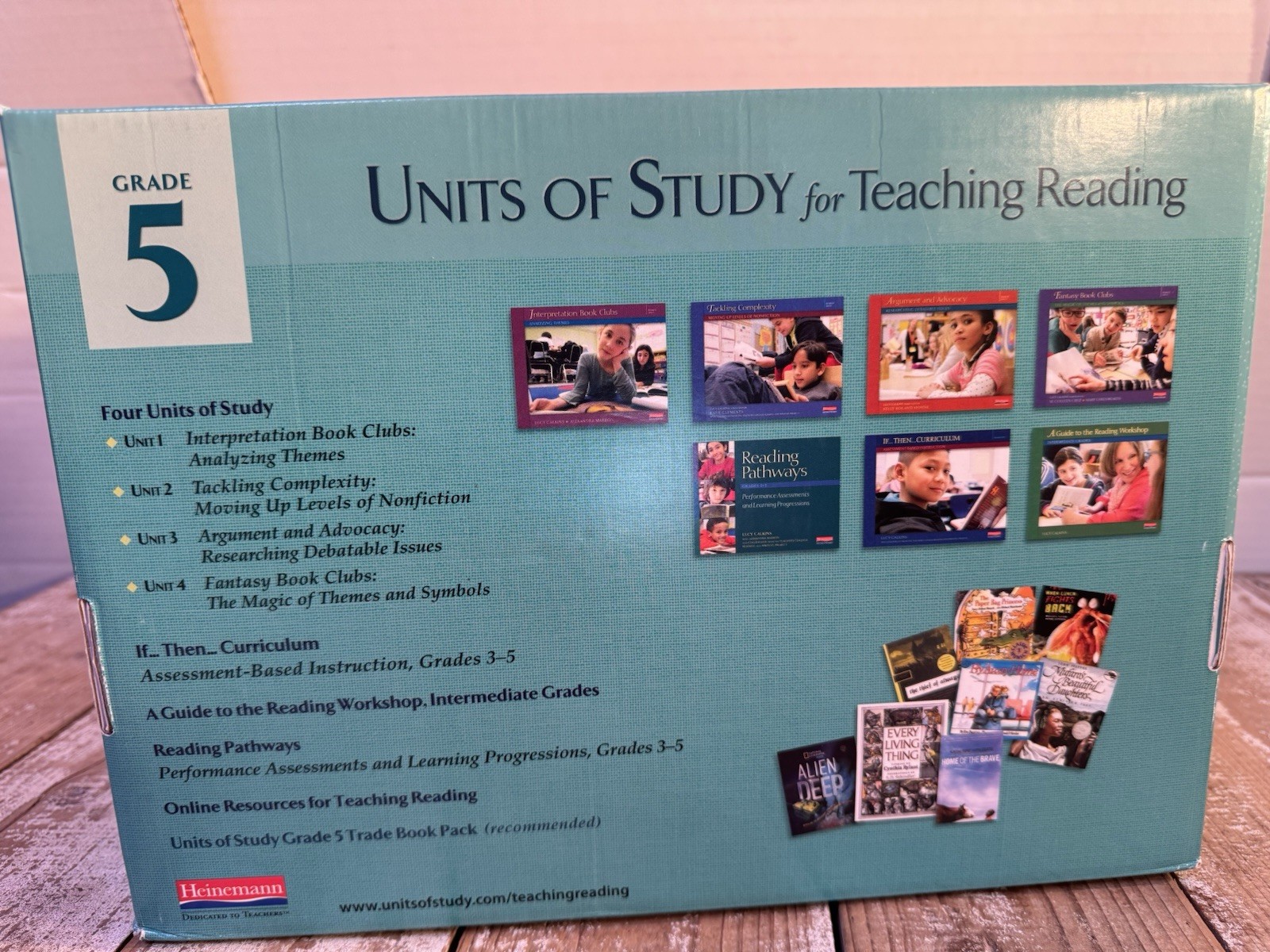 Complete Set of Study Teaching Reading Grade 5 by Lucy Calkins With Trade Books