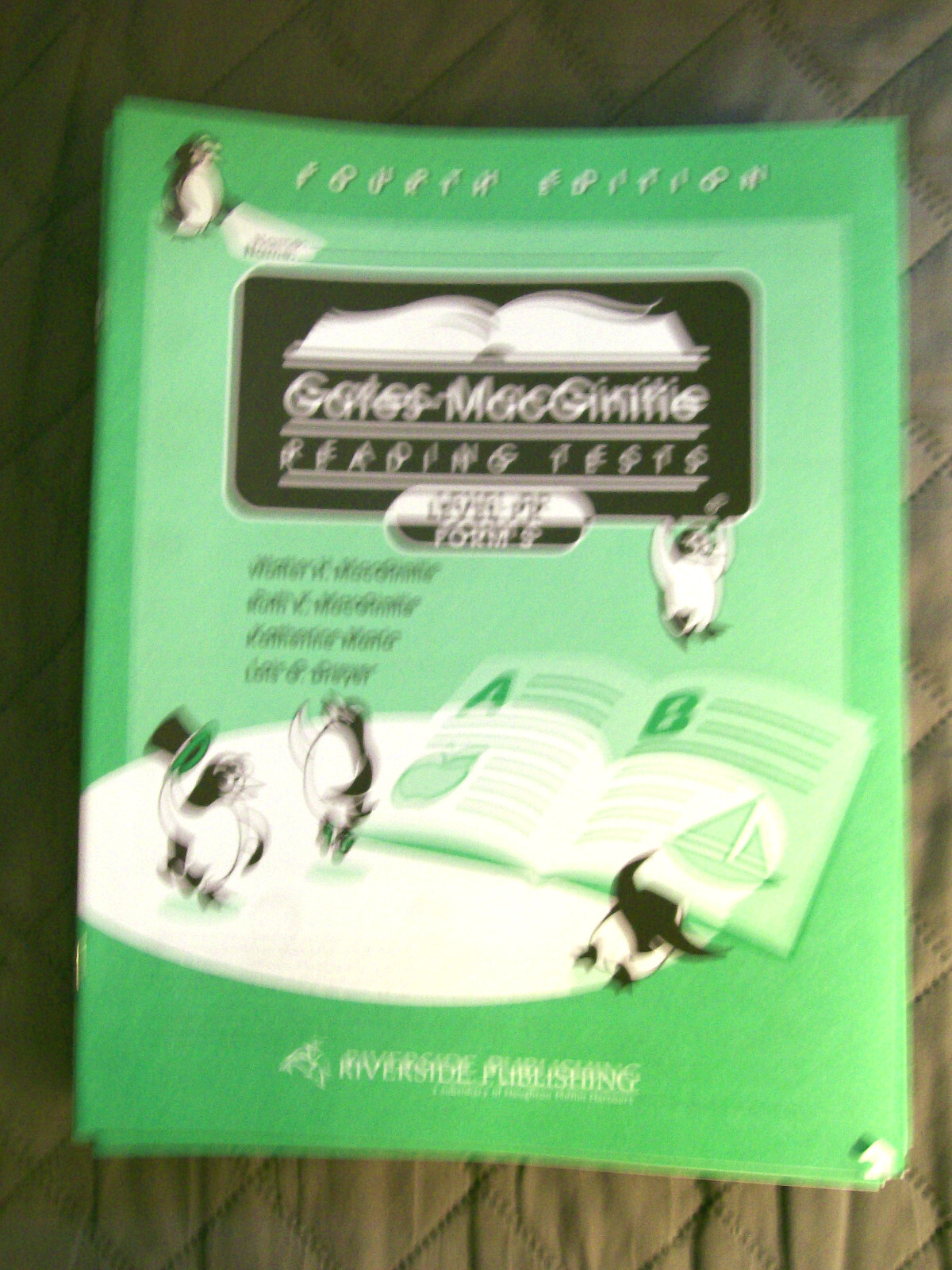 Gates-MacGinitie Reading Tests Fourth Edition Level PR Form S