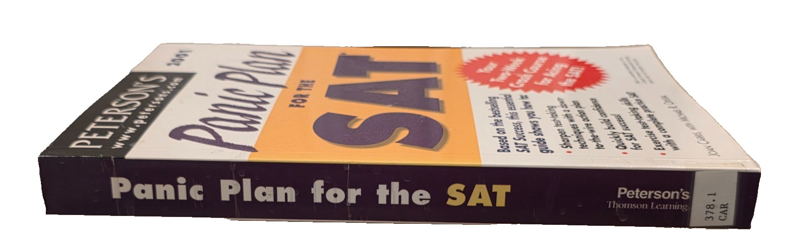 Panic Plan for the SAT by Joan Carris (2000, Trade Paperback)