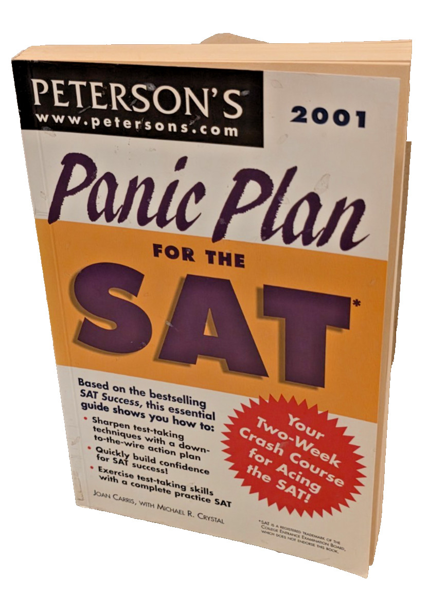 Panic Plan for the SAT by Joan Carris (2000, Trade Paperback)