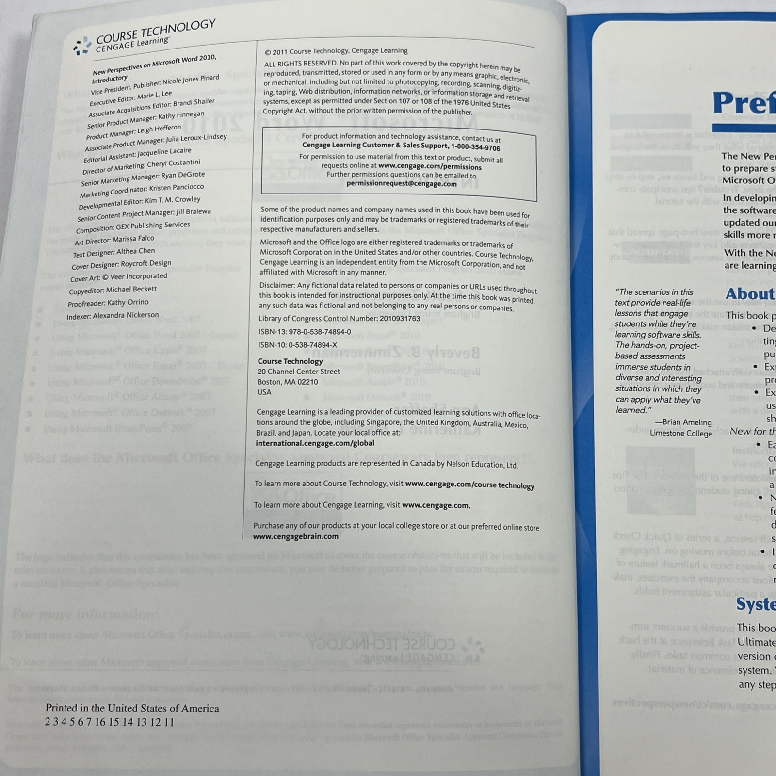 NEW PERSPECTIVES ON MICROSOFT WORD 2010: INTRODUCTORY By S. Scott Zimmerman