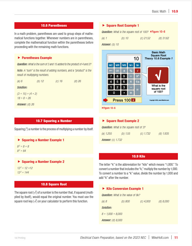 Mike Holt’s 2023 Electrical Exam Preparation textbook With Digital Answer Key