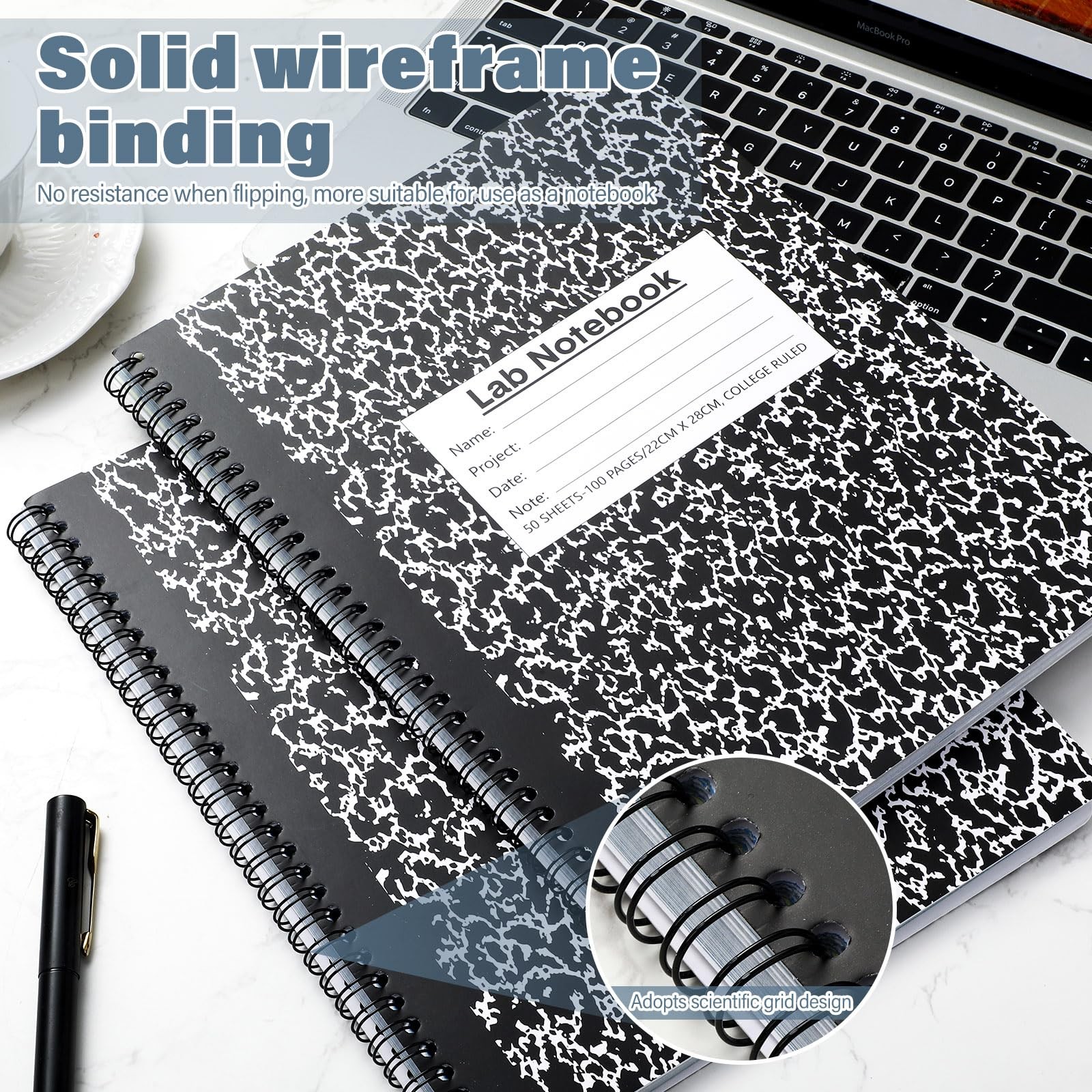 2 Pack Carbonless Lab Notebook Carbon Copy 8.5” x 11” 50 Sets of Pages 100 …