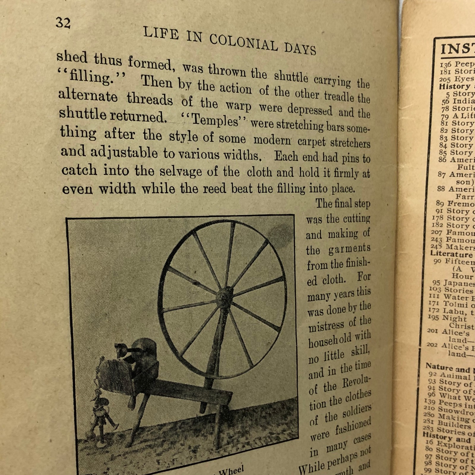 Life in Colonial Days Booklet by L Morton Tillinghast 32 Pages