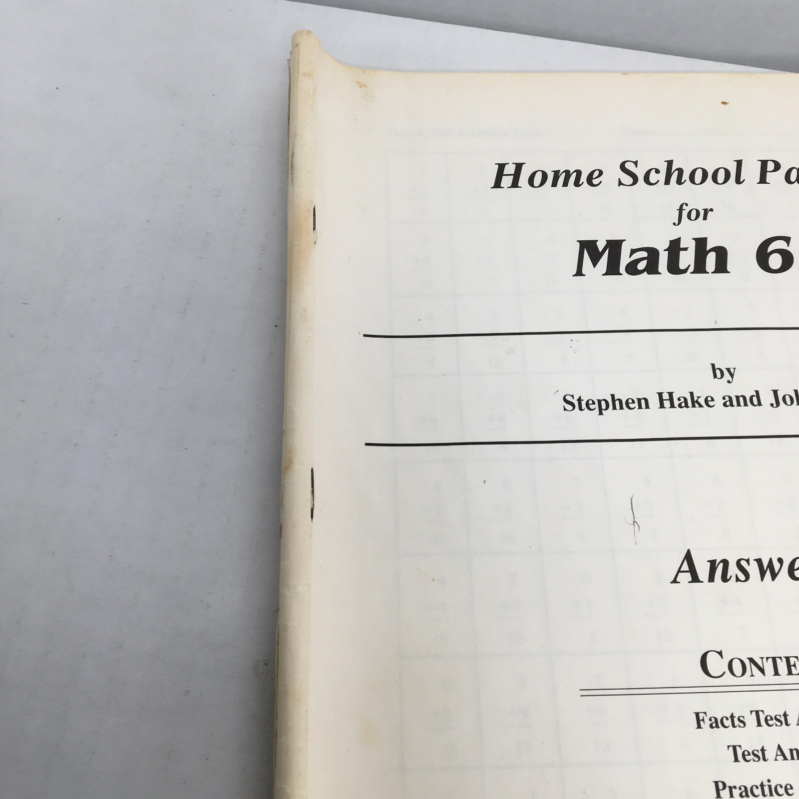 Saxon 65 Math Set 6/5: Textbook and Answer Key; 1st First Edition; Homeschool