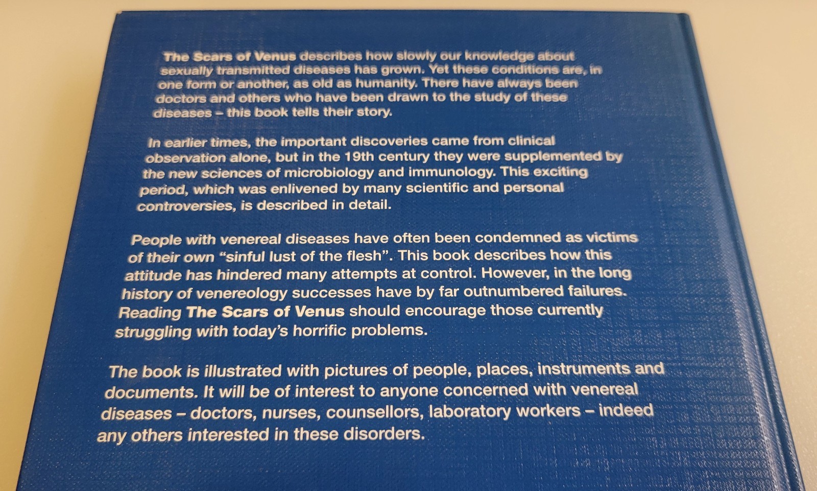 THE SCARS OF VENUS: A History of Venereology 1994 1st Edition ORIEL Rare HC BOOK