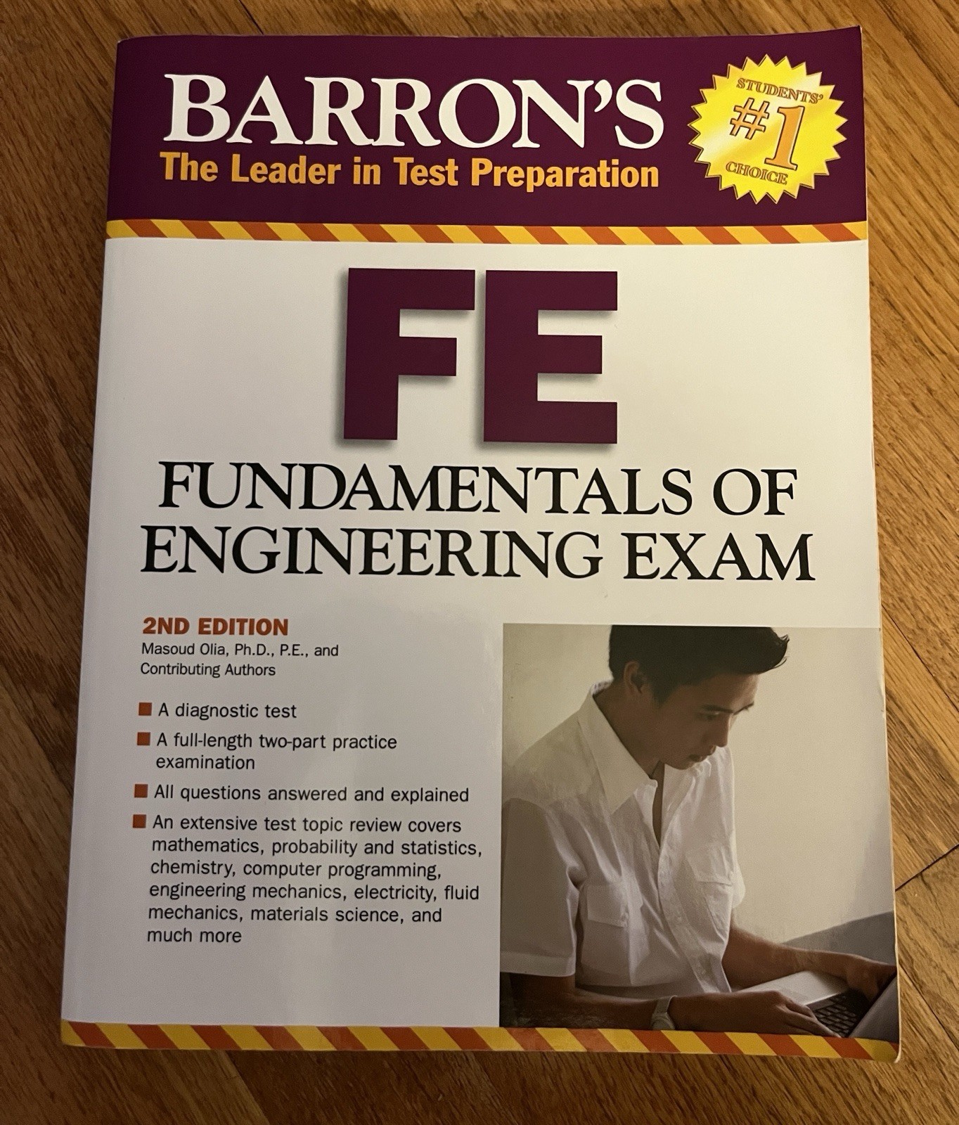 Barron’s FE: Fundamentals of Engineering Exam – 2nd Edition – LIKE NEW CONDITION