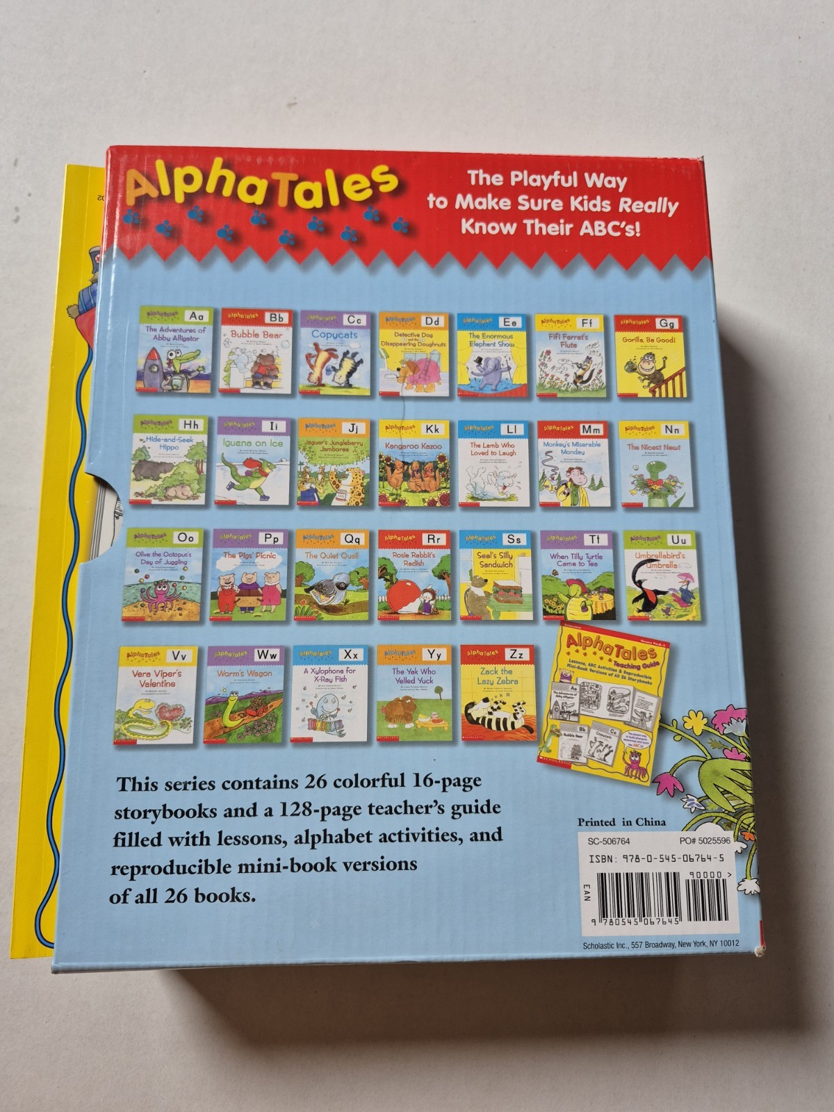 AlphaTales Box Set 26 PB Books Teacher Guide Alphabet Lessons Pre K To 1st Grade