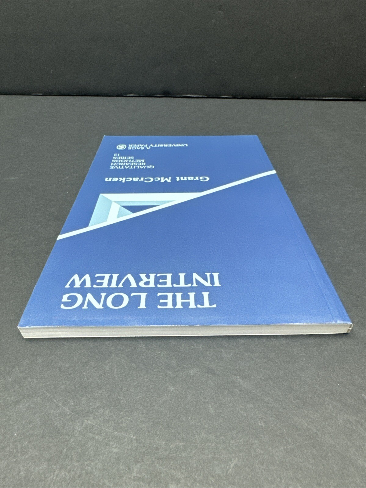 Qualitative Research Methods Long Interview by Grant McCracken (1988 Paperback)
