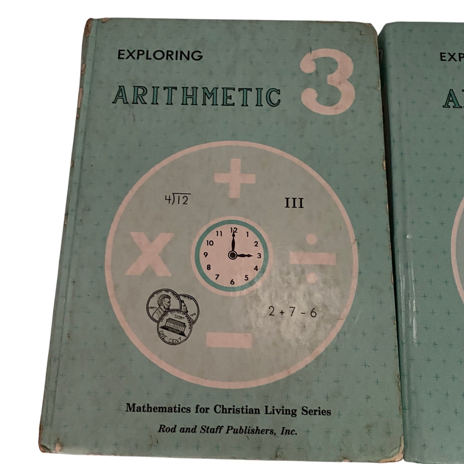 Rod and Staff Arithmetic Math Grade 3 Student Textbook Teacher Manual Lot of 2