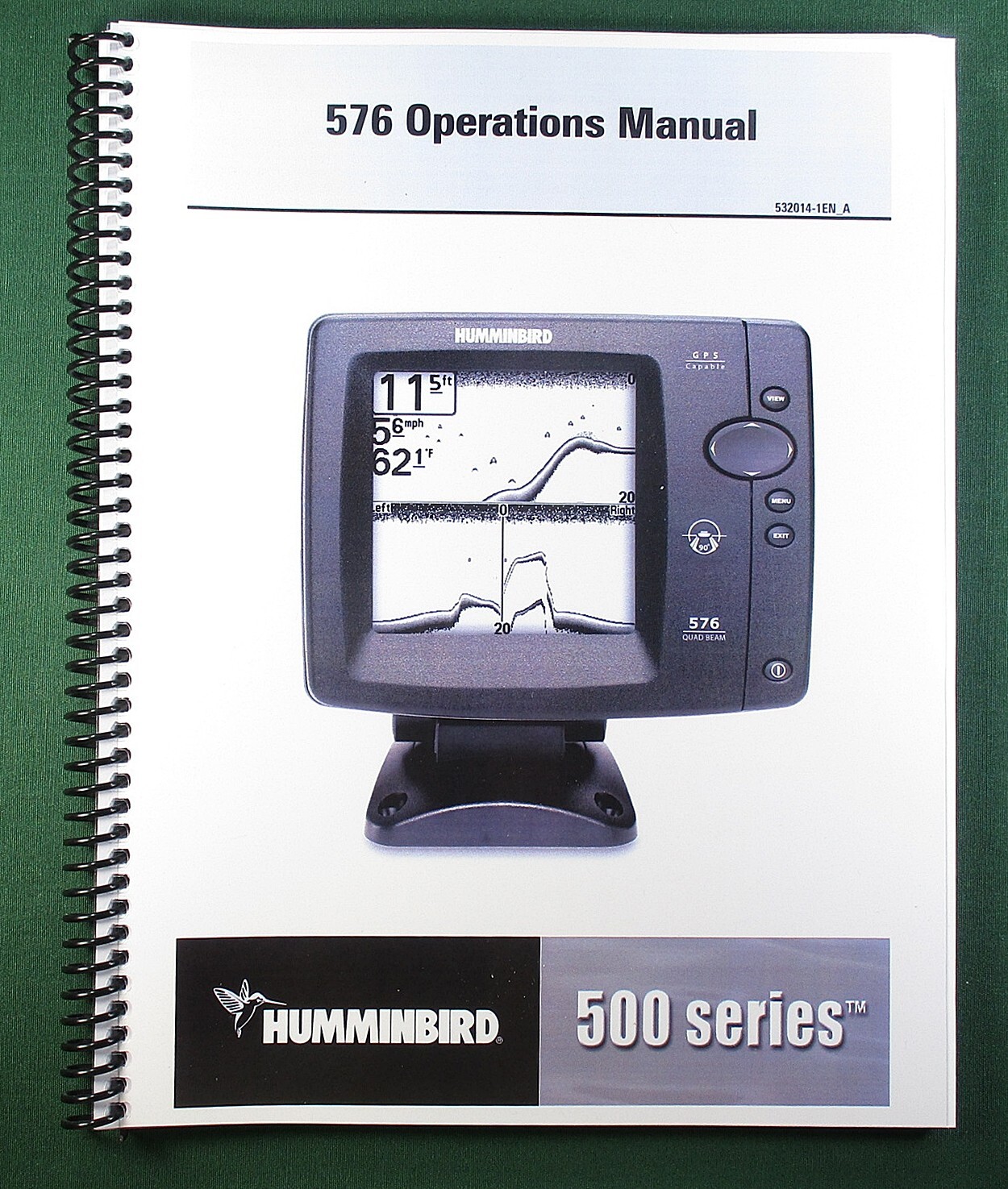 Humminbird 576 Instruction Manual: 76 Pages & Protective Covers!