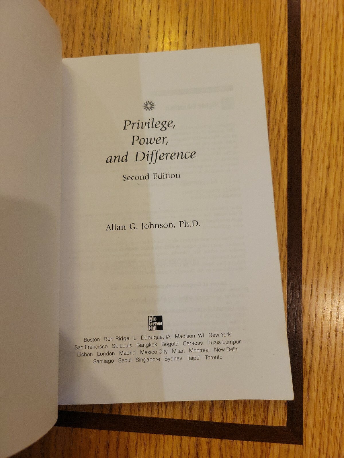 Privilege, Power, and Difference by Allan G. Johnson (2005, Trade Paperback, Re…