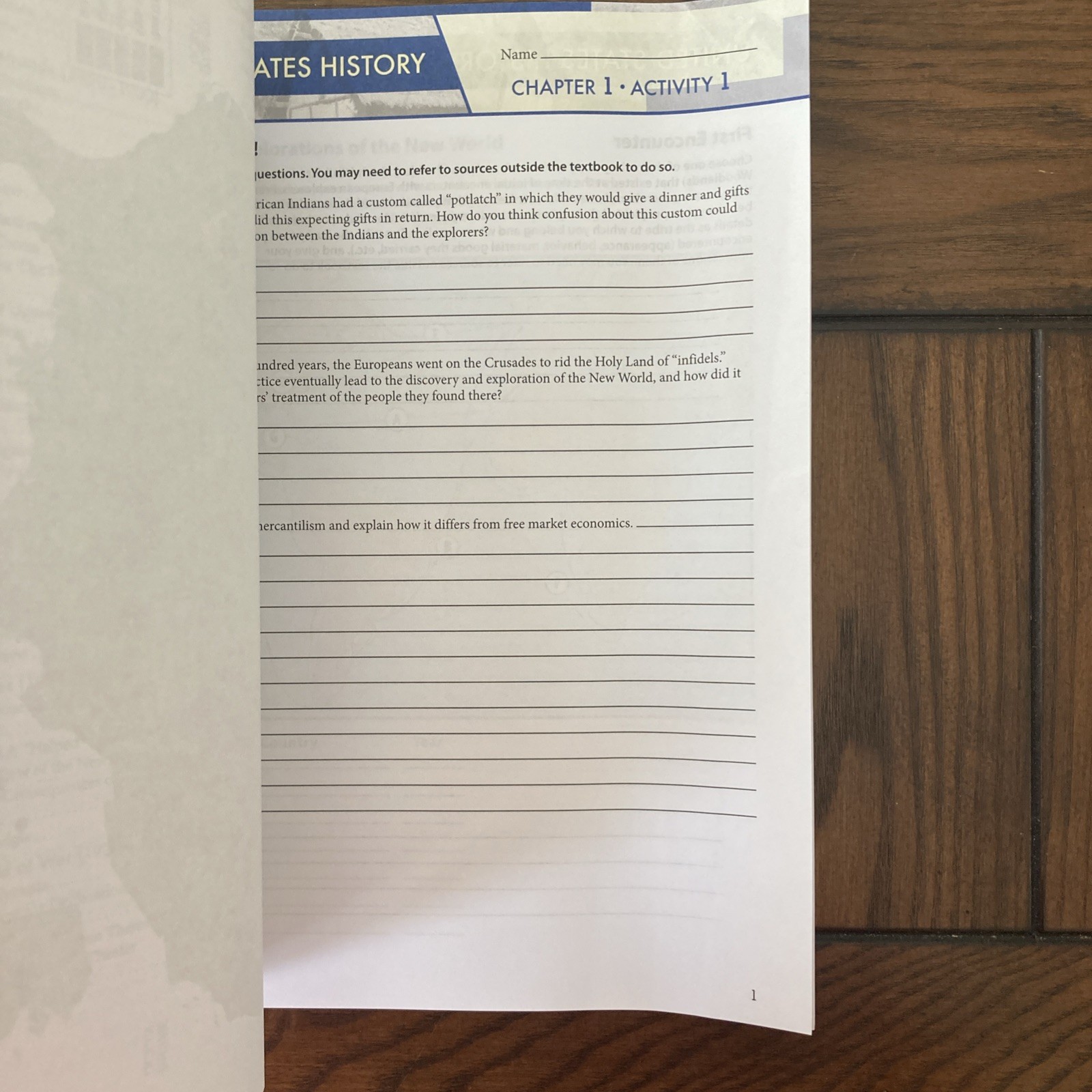 NEW BJU 11th grade UNITED STATES HISTORY STUDENT ACTIVITIES 506675 US 5th E
