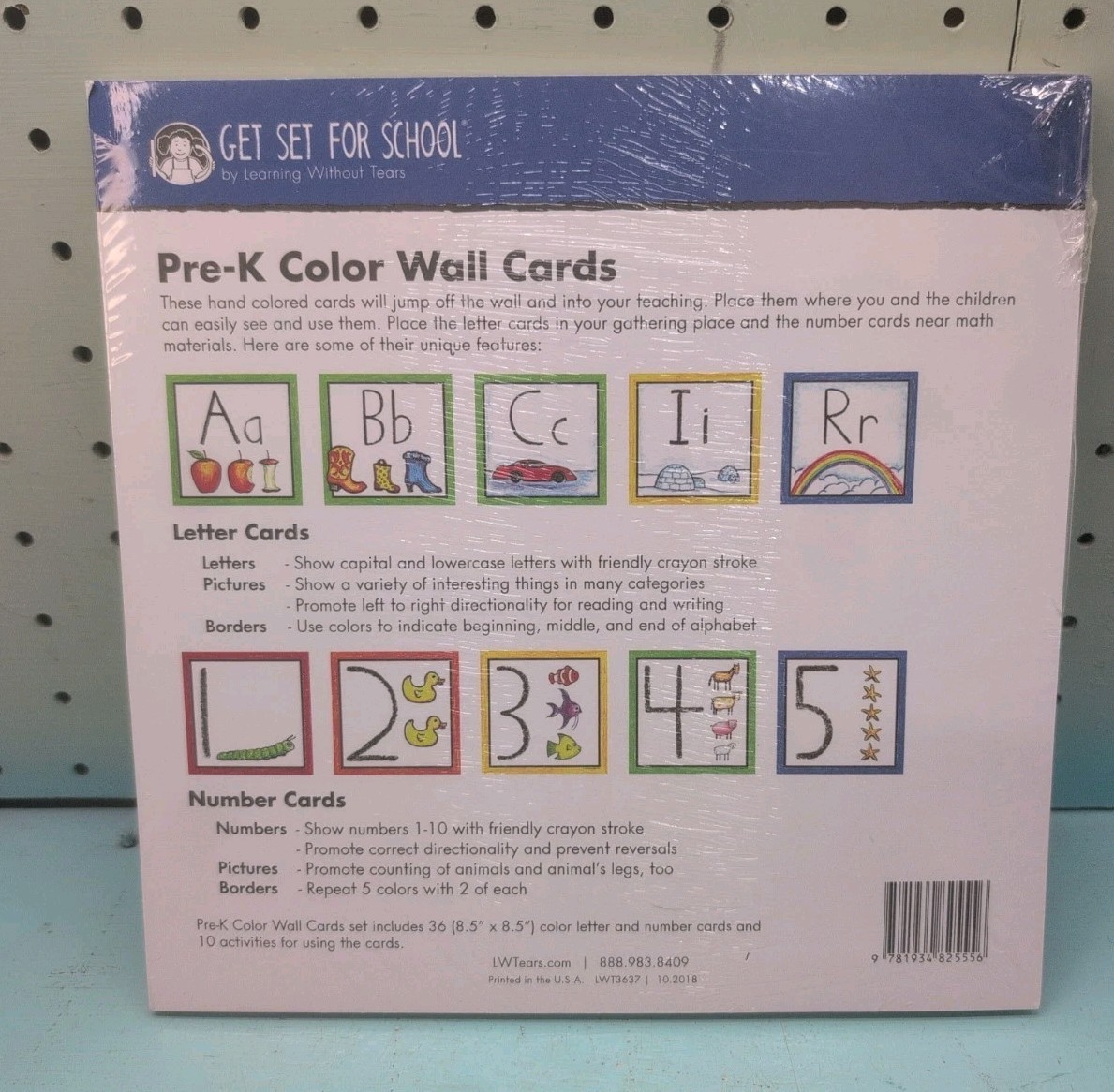 Pre-K Color Wall Cards by Get Set For School (2012, Cards,Flash Cards) – New