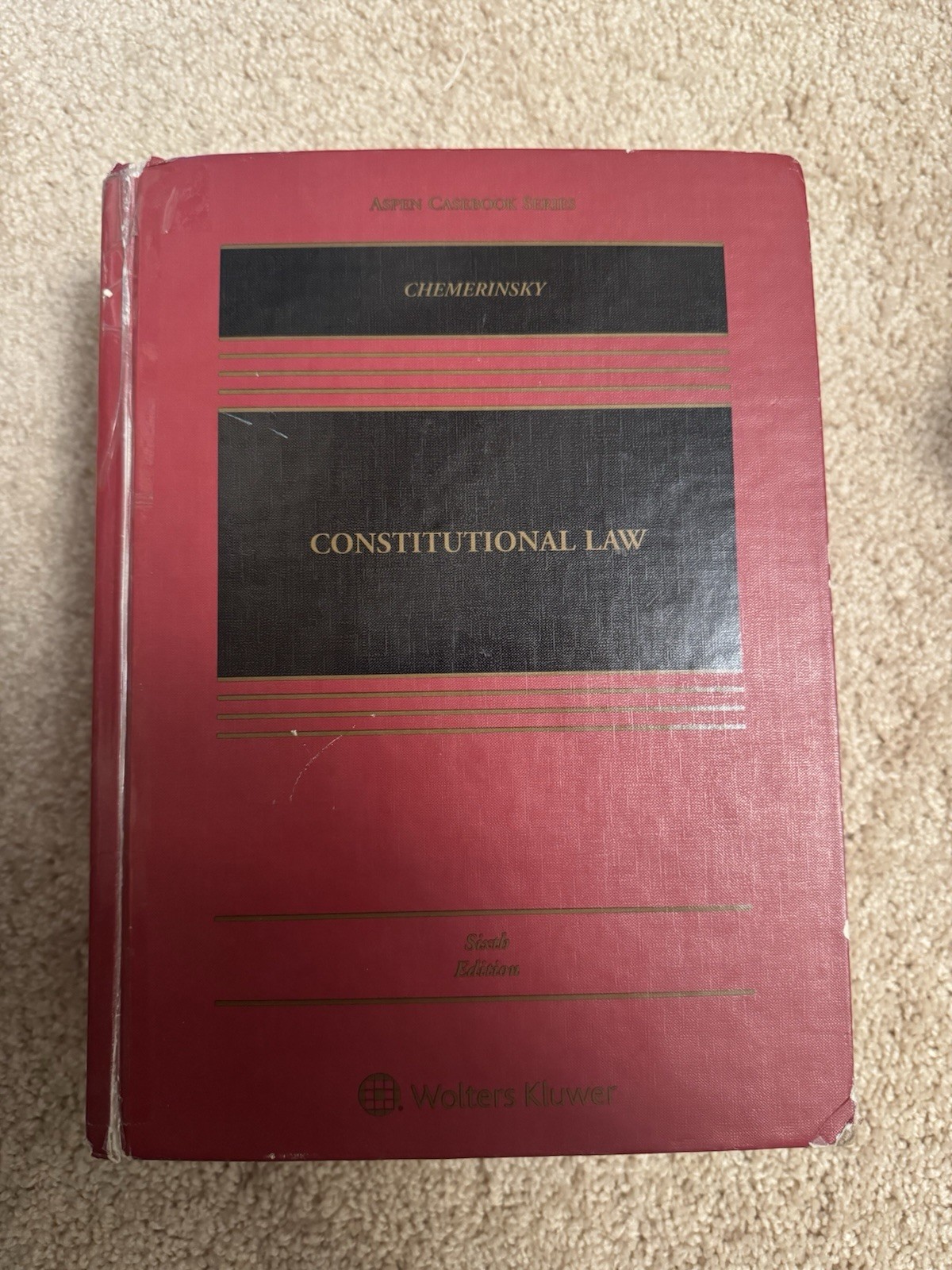 Aspen Casebook Ser.: Constitutional Law by Erwin Chemerinsky (2019, Book, Other)
