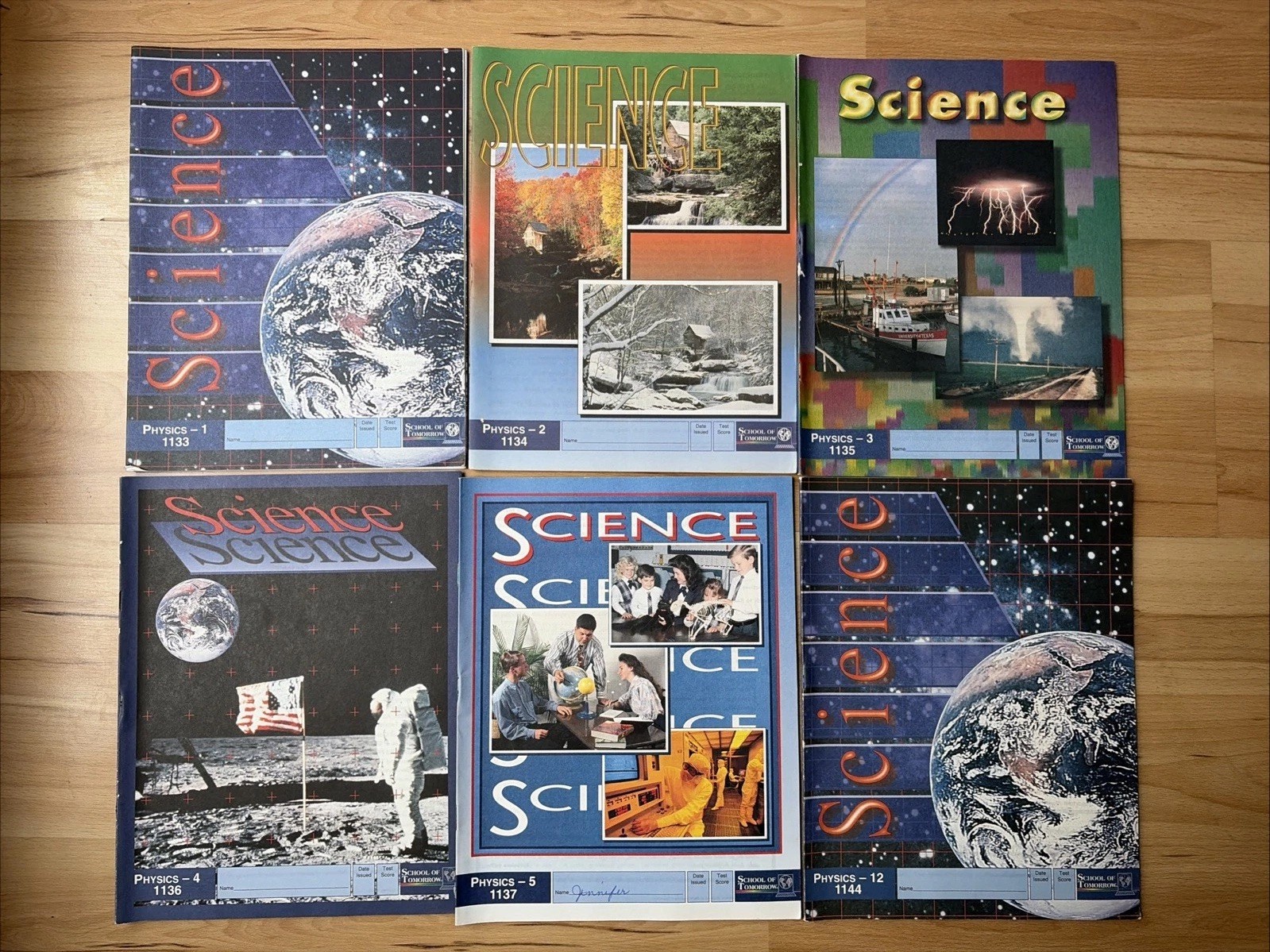 ACE School of Tomorrow Physics PACES 1-5, 12 Lot 6 Homeschool Science Unused