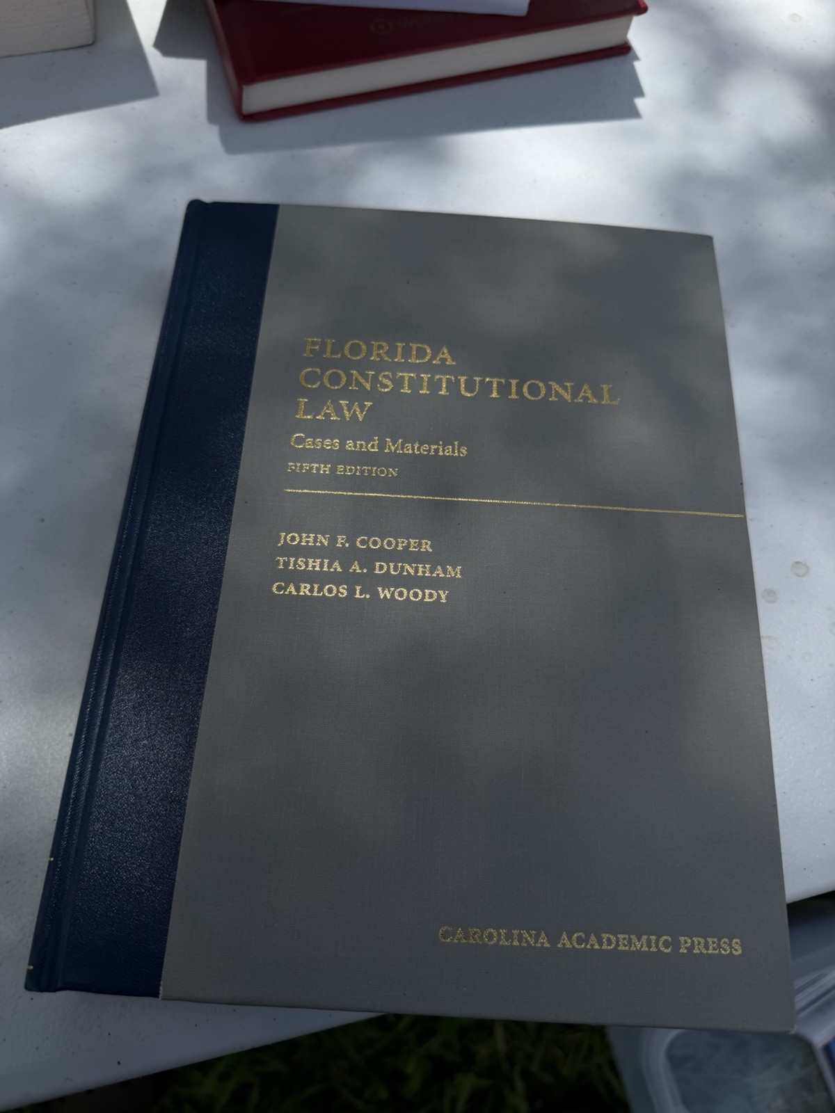 Carolina Academic Press Florida Constitutional Law 5th Ed Hardcover Cooper