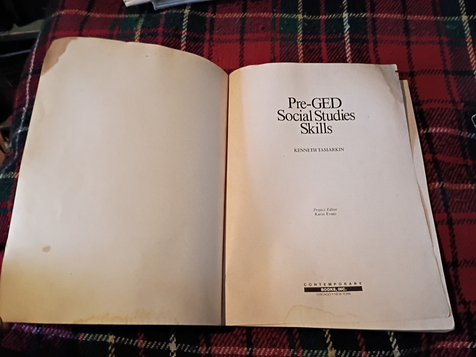 Contemporary’s Pre-GED Social Studies Skills & Critical Reading Skills