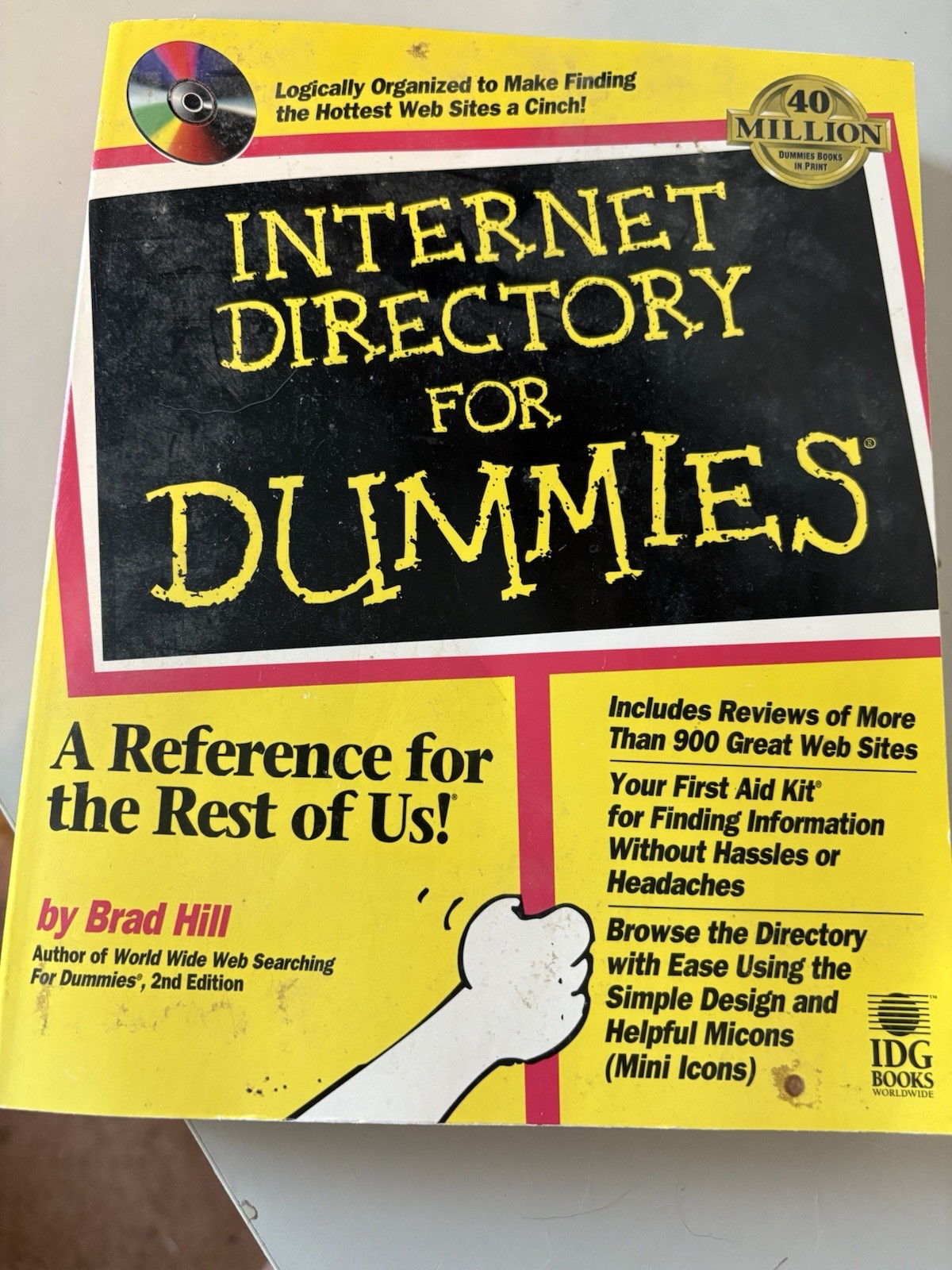 Internet Directory for Dummies by Brad Hill 2nd Edition Paperback
