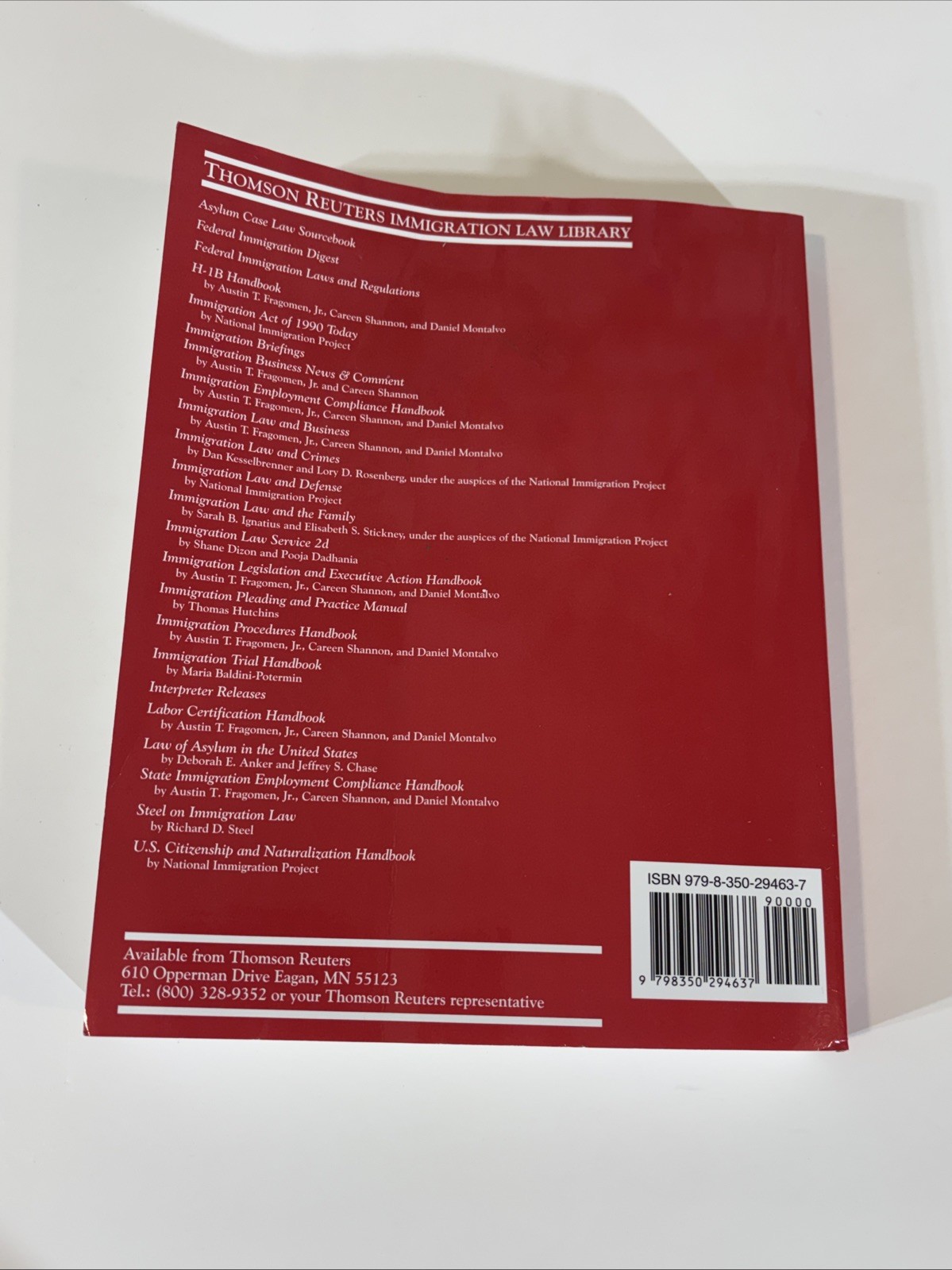 Immigration Law and Crimes Winter 2025 Edition VOLUME 1 (Chapters 1 to 8) Only